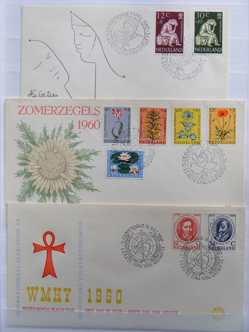 13016 001 - 13016 Nederland fdc's 1960-1963.