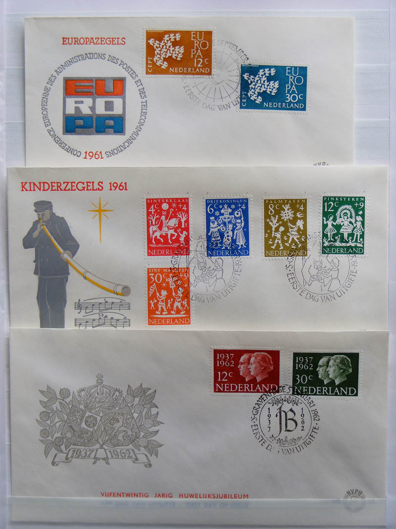 13016 003 - 13016 Nederland fdc's 1960-1963.