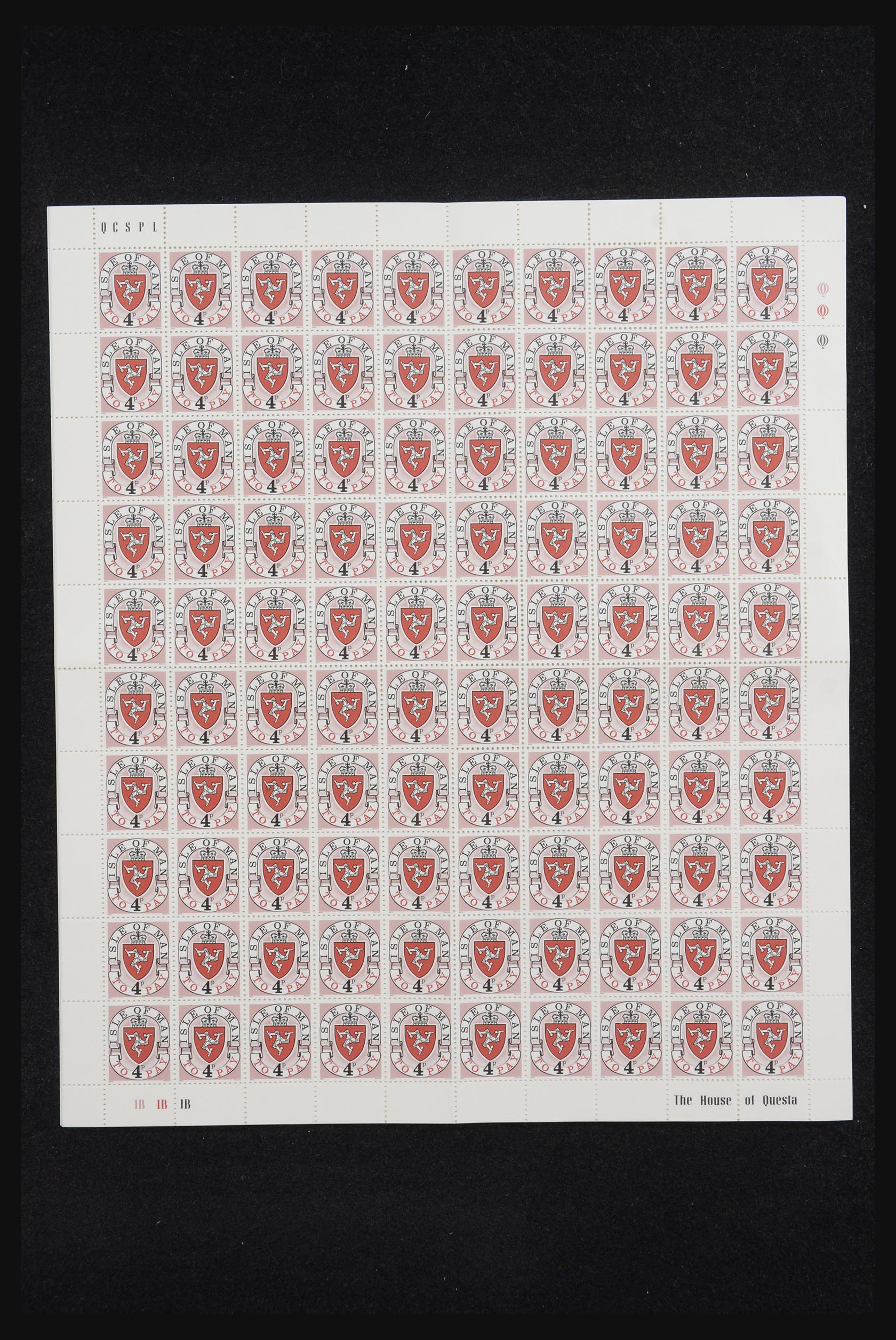 13119 004 - 13119 Isle of Man postage dues 1973.