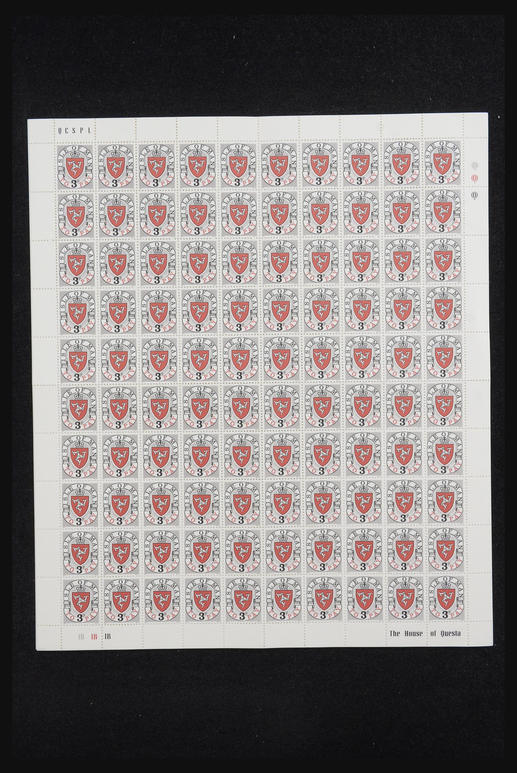 13119 005 - 13119 Isle of Man postage dues 1973.