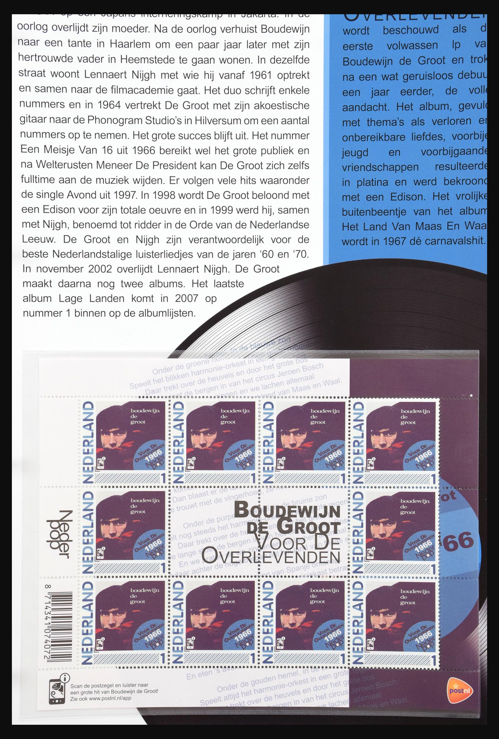 13132 005 - Postzegelverzameling 13132 Nederland popalbums 1961-2011.