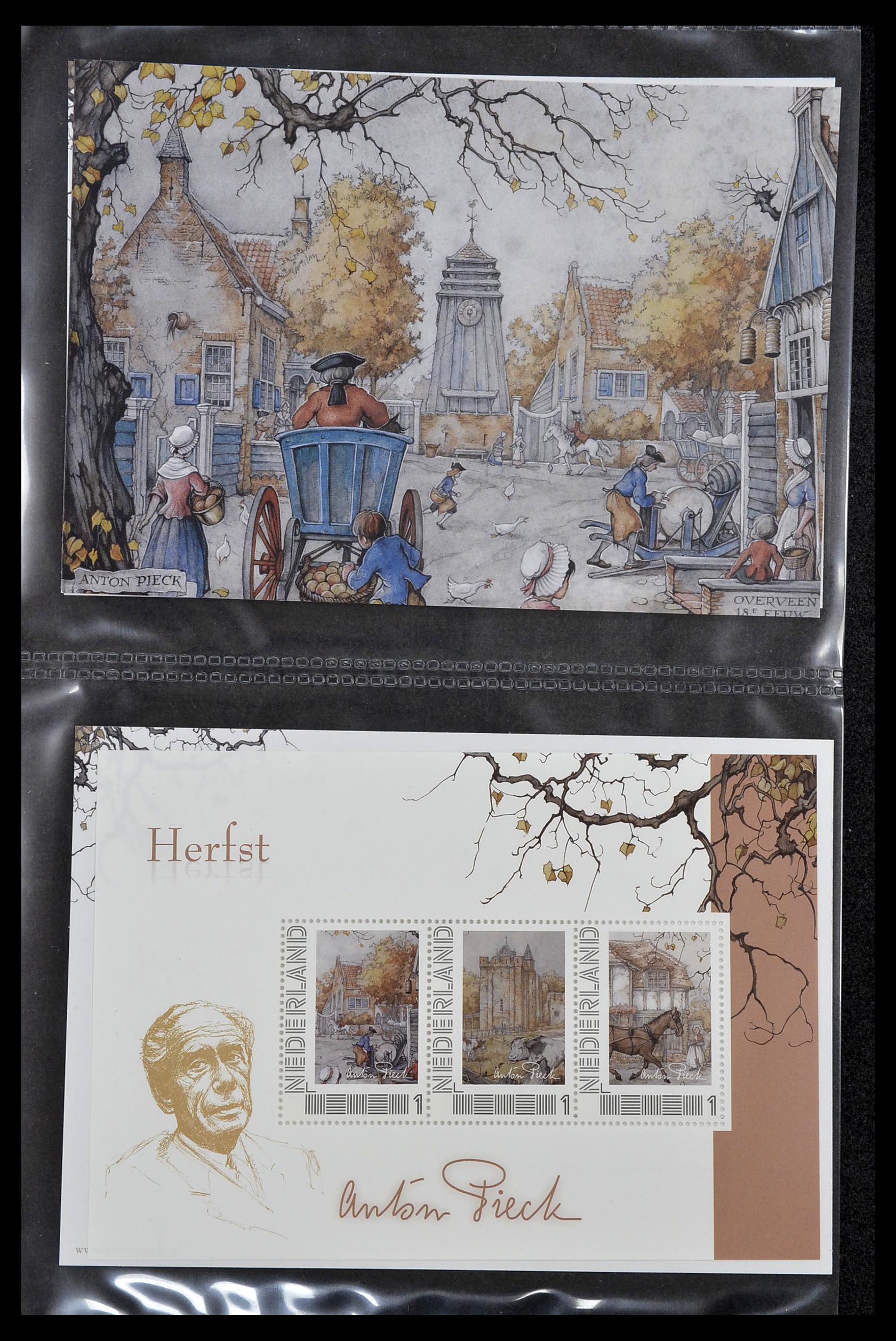 13133 001 - Postzegelverzameling 13133 Nederland Anton Pieck.