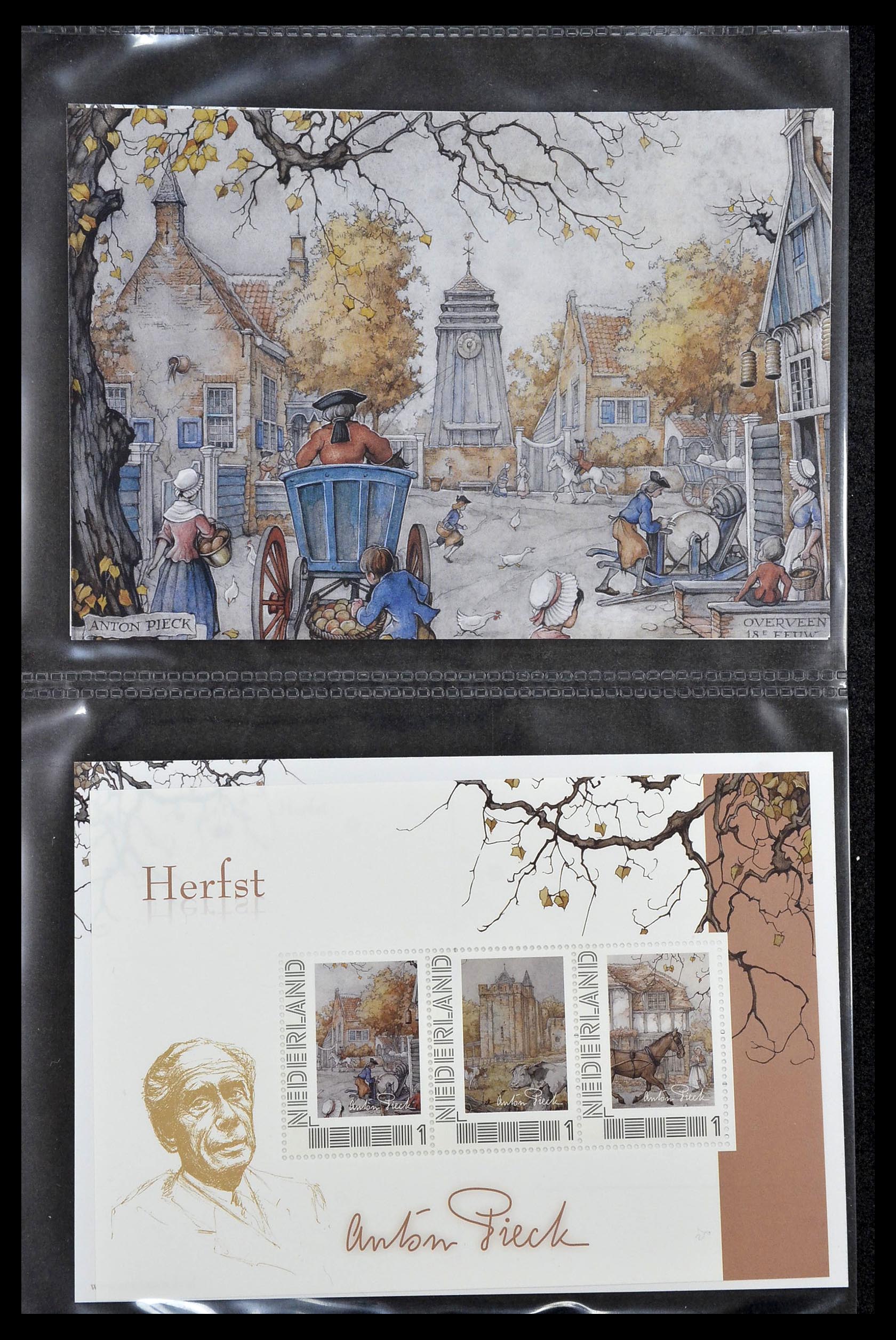 13133 003 - Postzegelverzameling 13133 Nederland Anton Pieck.