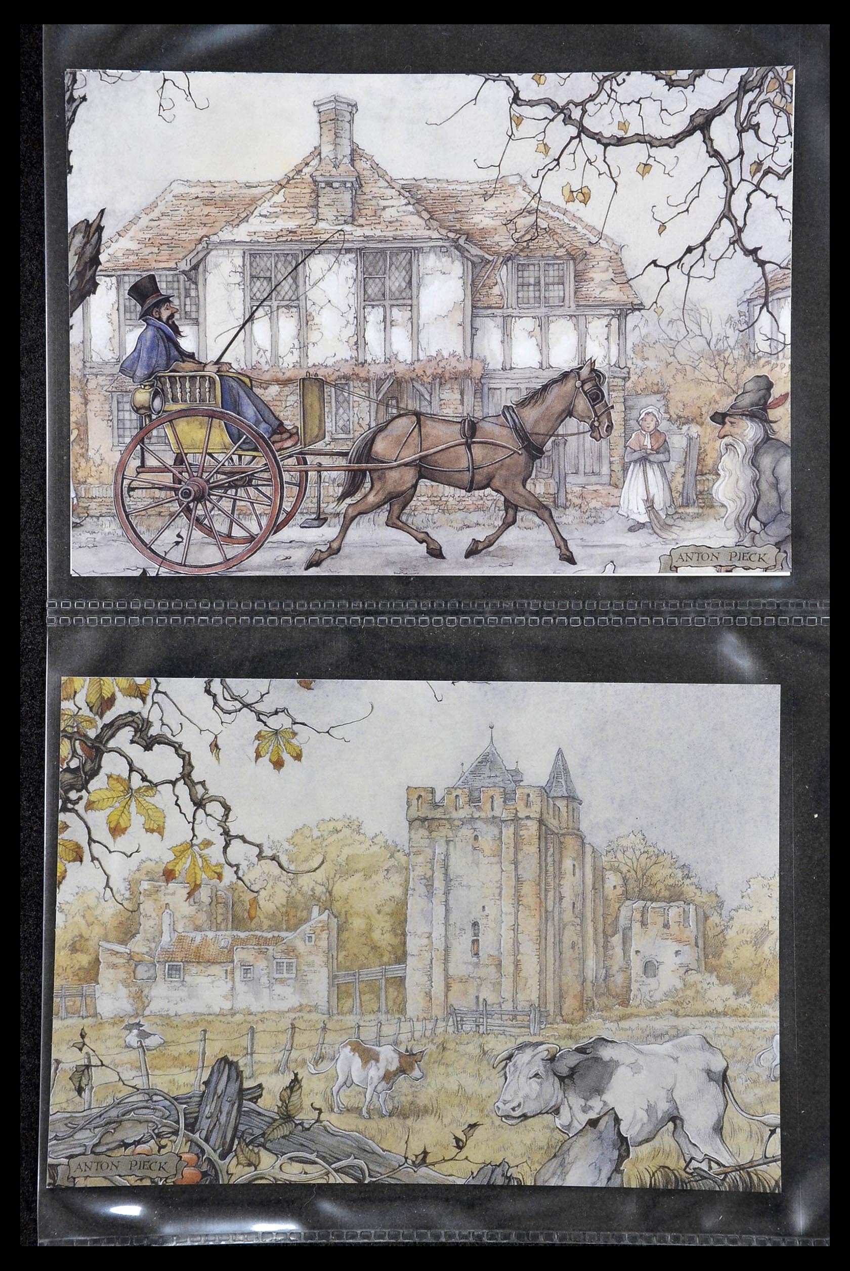 13133 004 - Postzegelverzameling 13133 Nederland Anton Pieck.