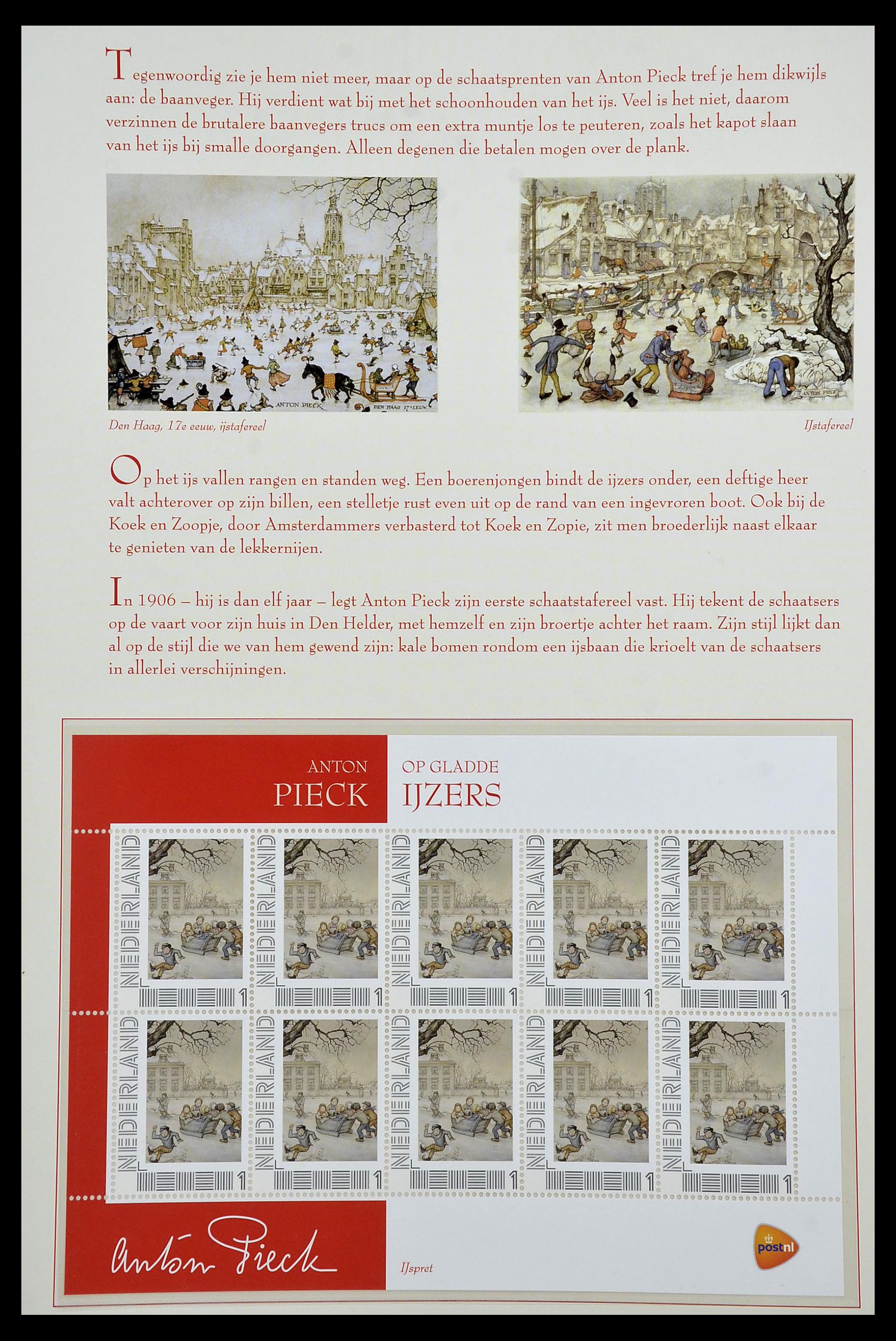 13133 057 - Postzegelverzameling 13133 Nederland Anton Pieck.
