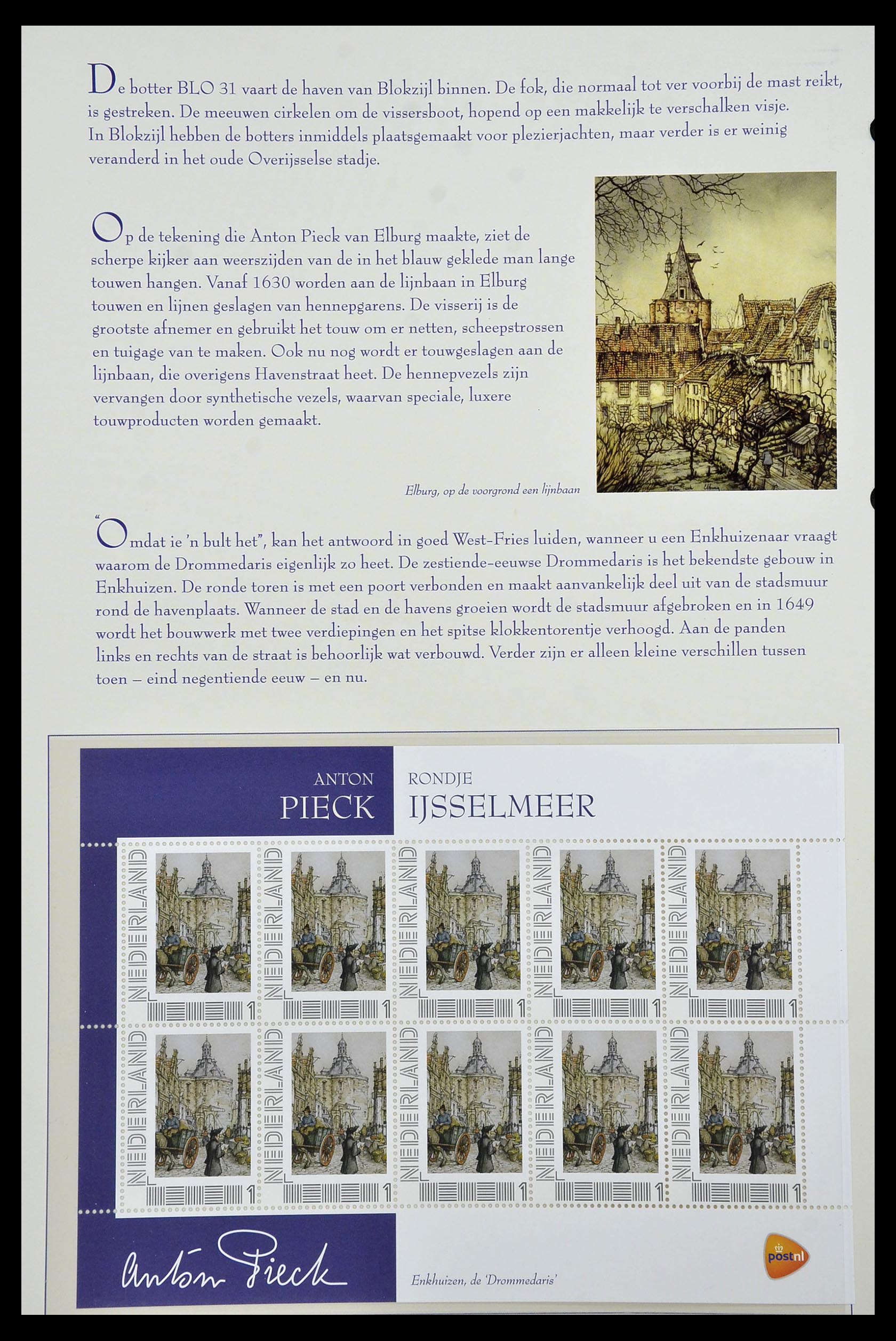 13133 067 - Postzegelverzameling 13133 Nederland Anton Pieck.