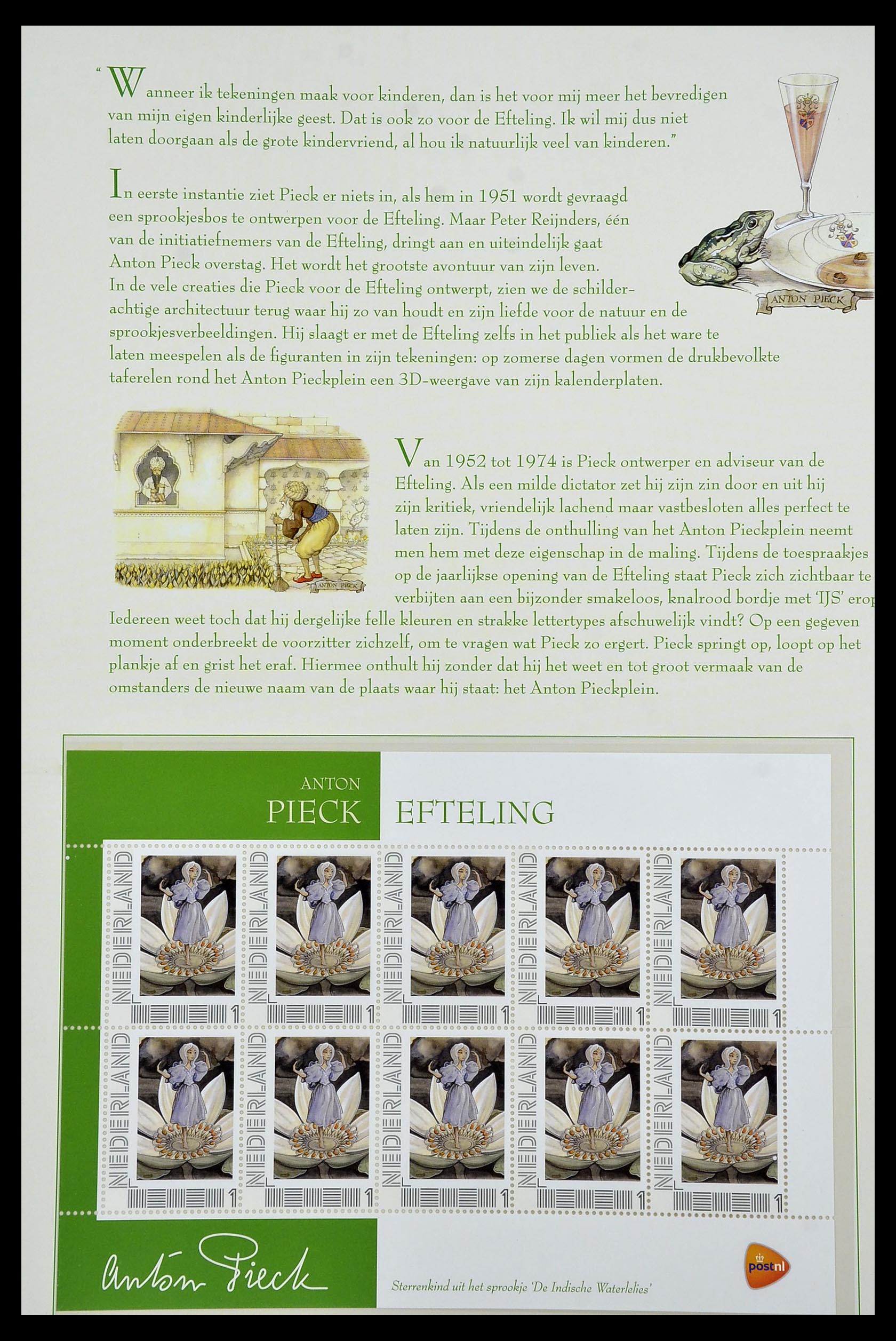 13133 068 - Postzegelverzameling 13133 Nederland Anton Pieck.