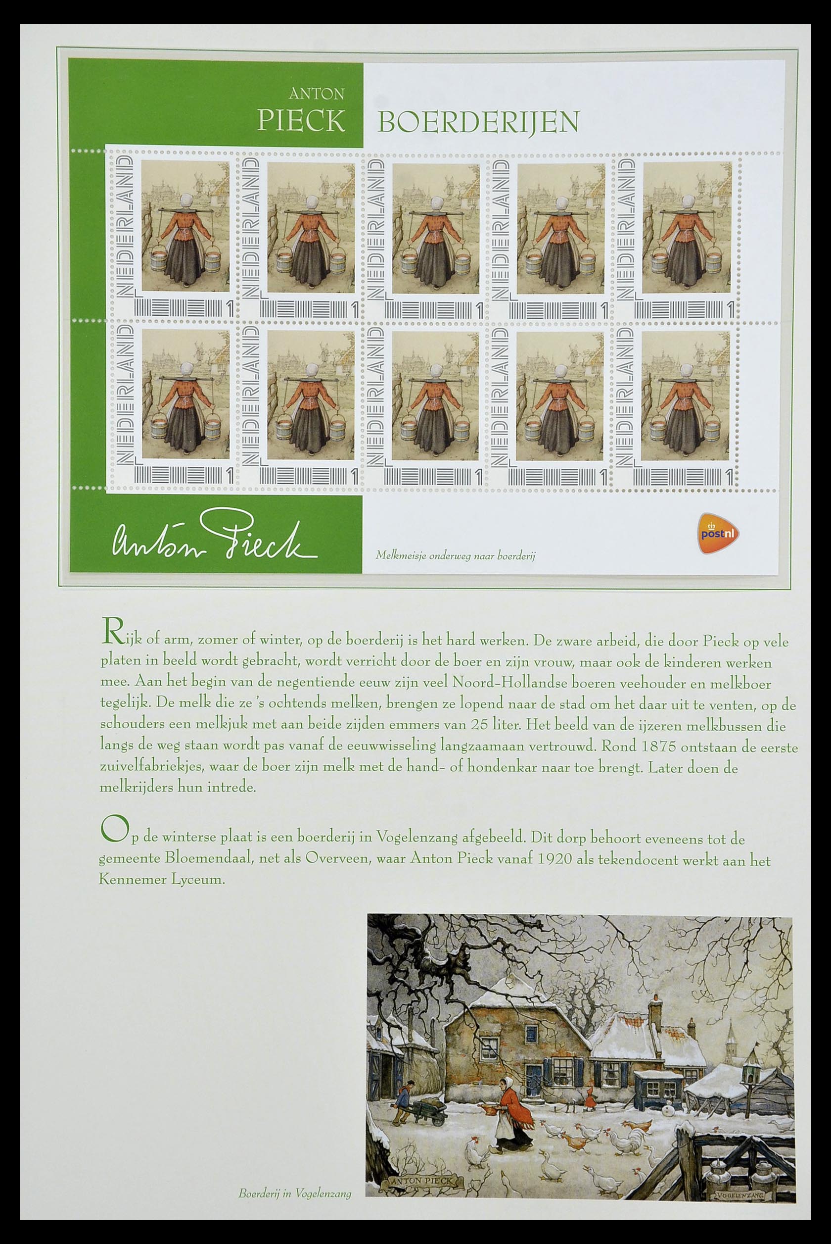 13133 069 - Postzegelverzameling 13133 Nederland Anton Pieck.