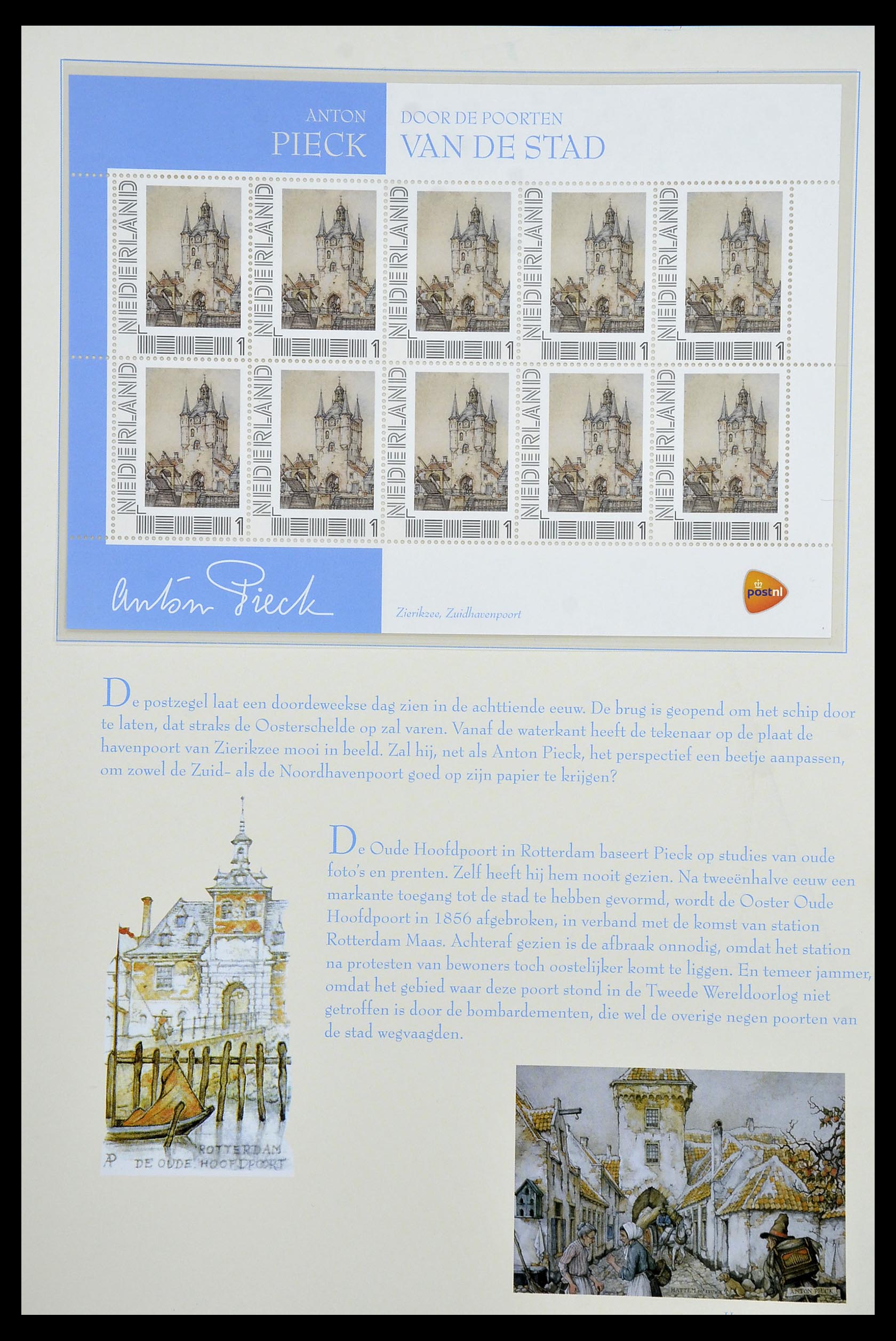 13133 071 - Postzegelverzameling 13133 Nederland Anton Pieck.