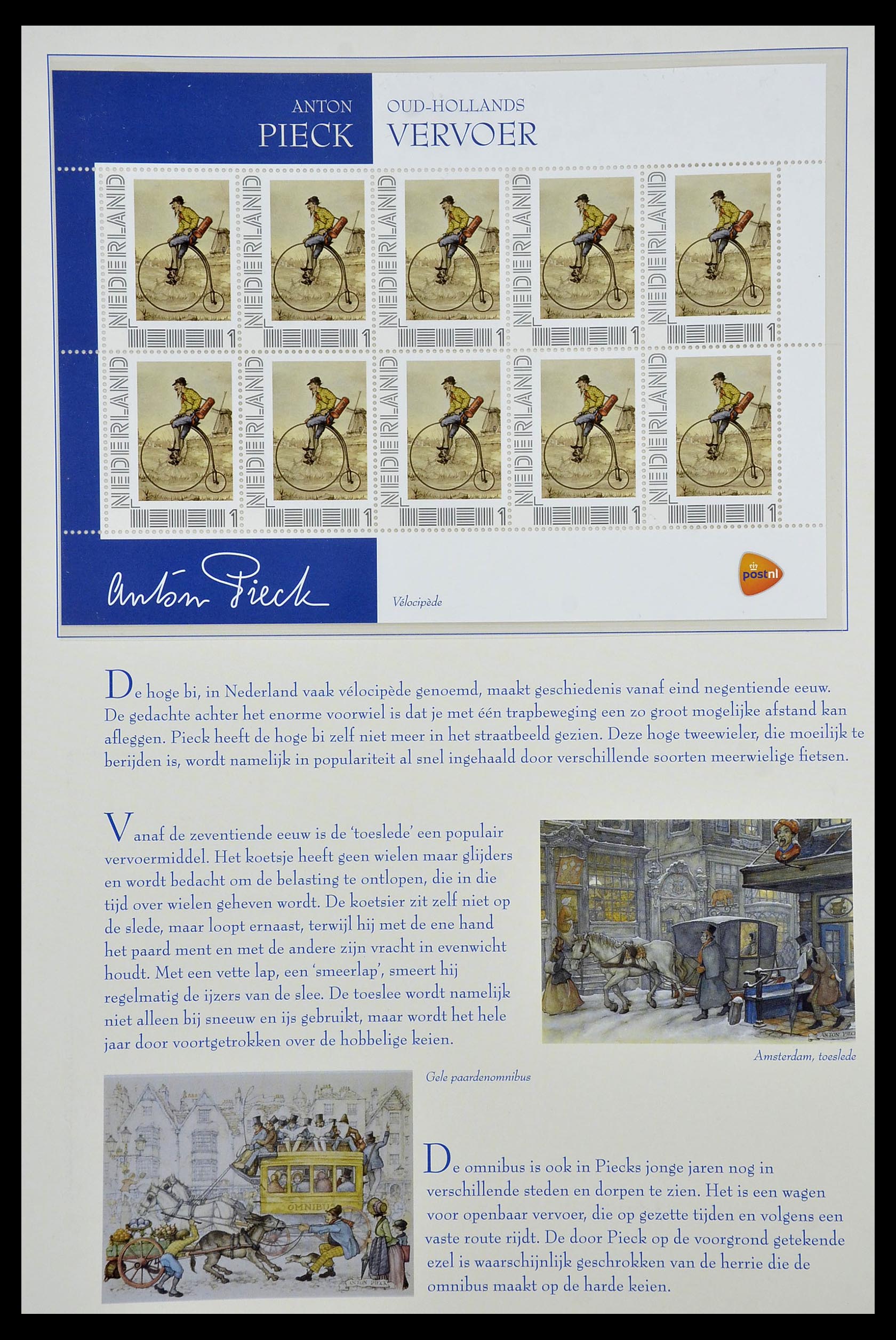 13133 072 - Postzegelverzameling 13133 Nederland Anton Pieck.