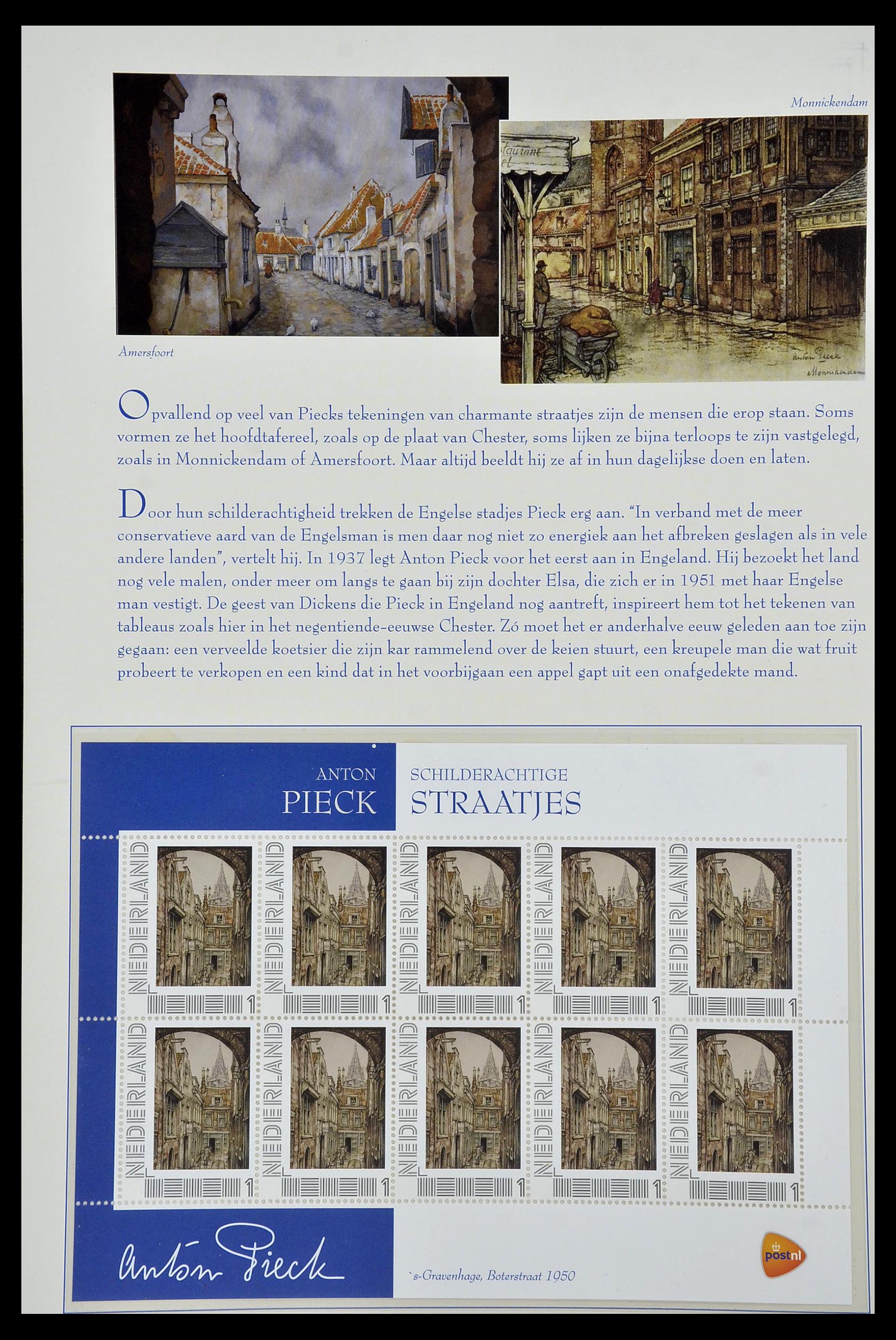 13133 073 - Postzegelverzameling 13133 Nederland Anton Pieck.