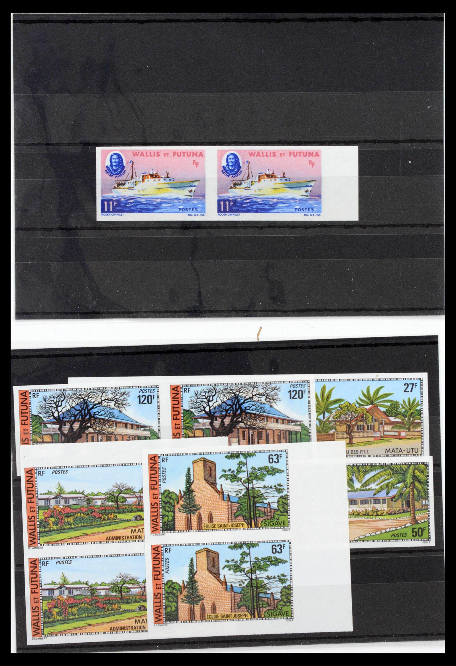 13139 0001 - Postzegelverzameling 13139 Wallis et Futuna ongetand 1977-1997,