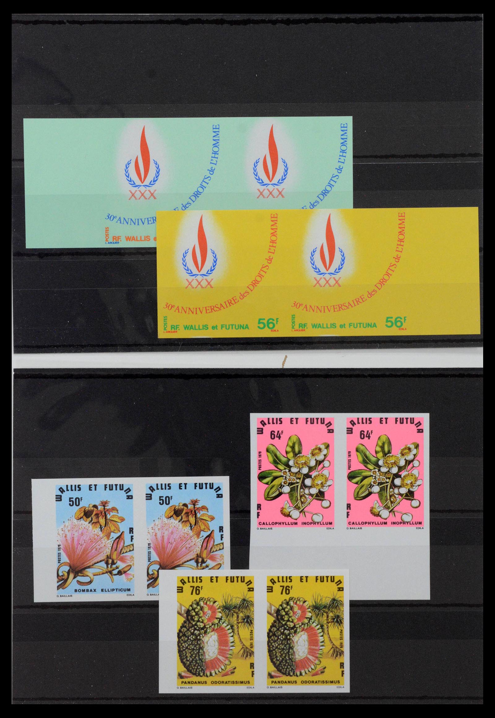 13139 0002 - Postzegelverzameling 13139 Wallis et Futuna ongetand 1977-1997,