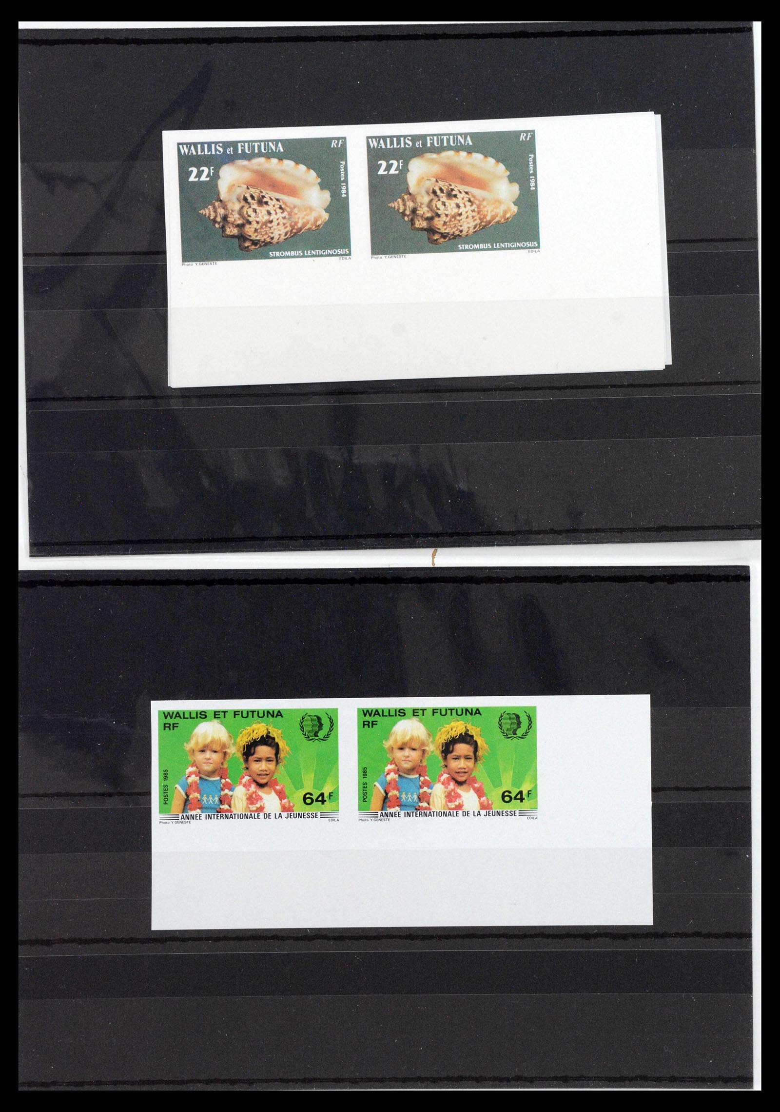 13139 0010 - Postzegelverzameling 13139 Wallis et Futuna ongetand 1977-1997,