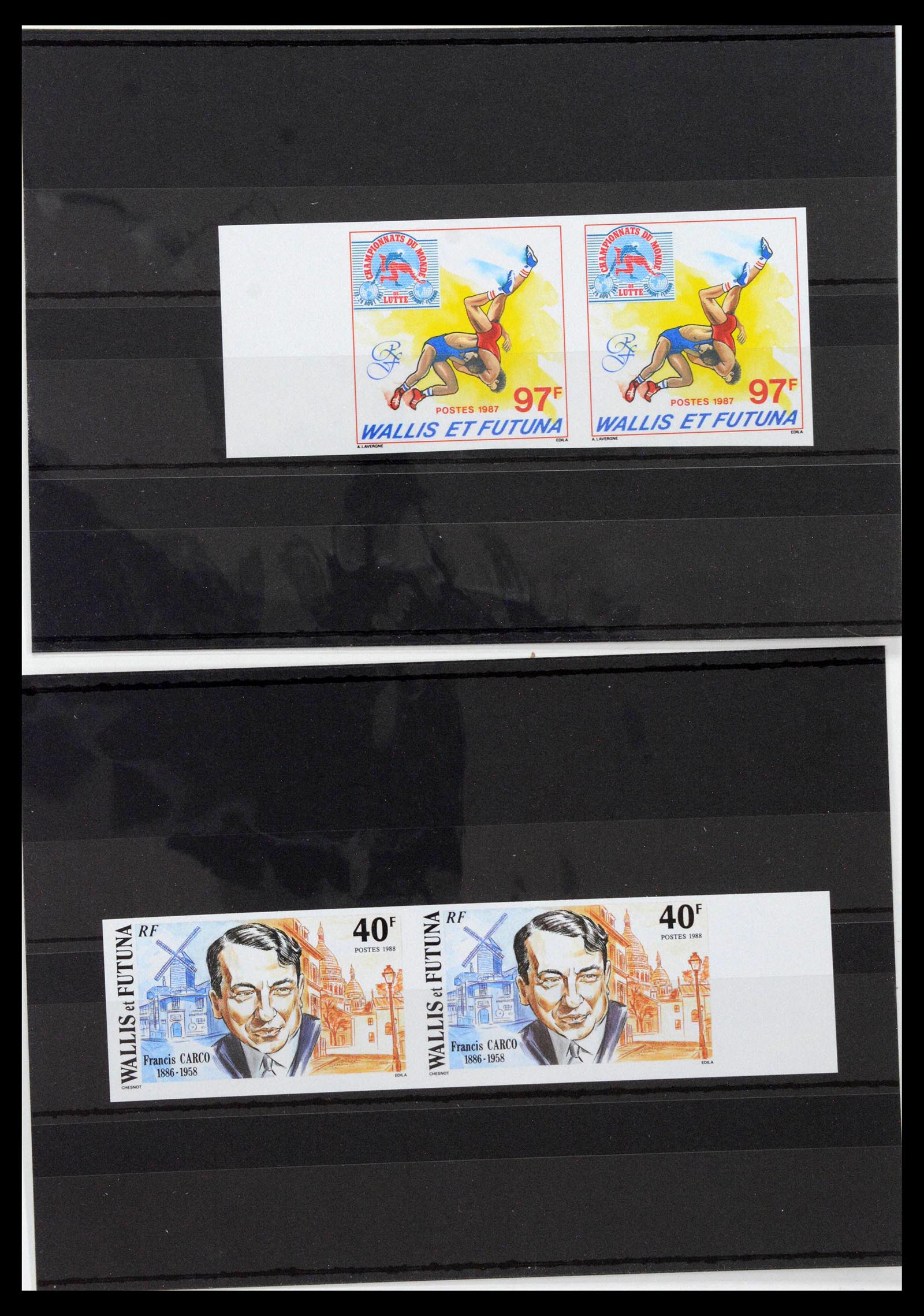 13139 0014 - Postzegelverzameling 13139 Wallis et Futuna ongetand 1977-1997,