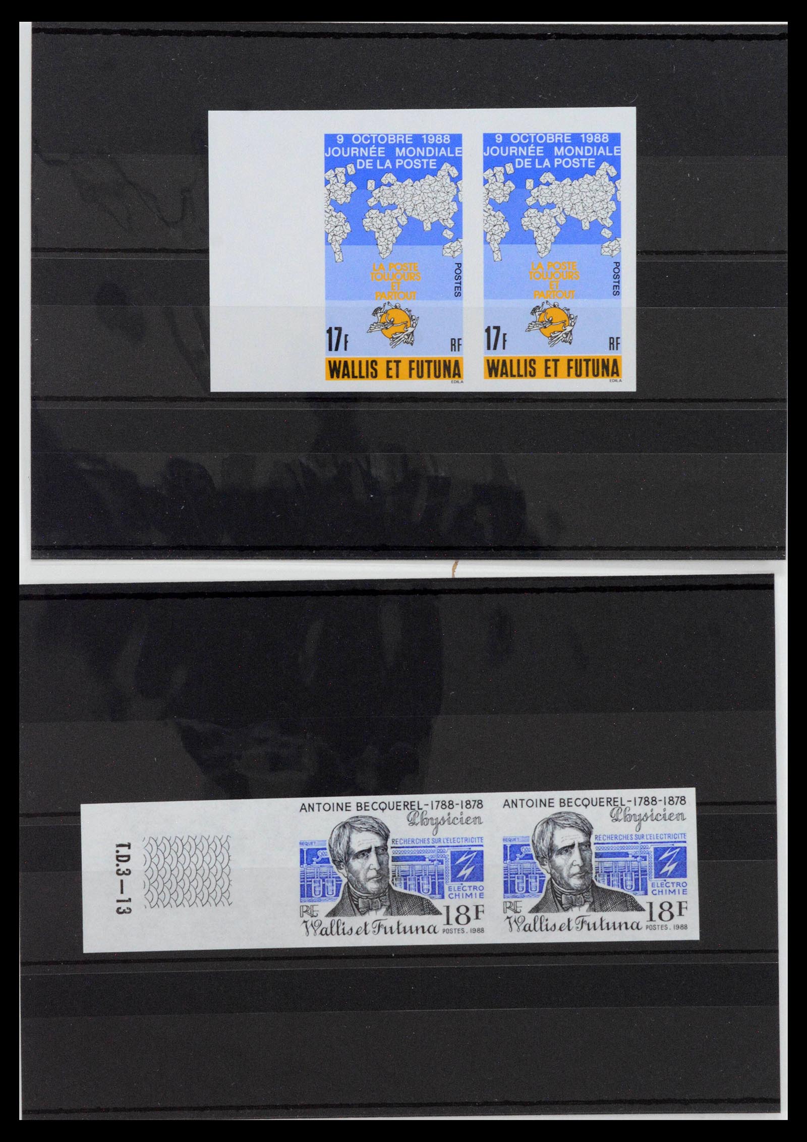 13139 0015 - Postzegelverzameling 13139 Wallis et Futuna ongetand 1977-1997,