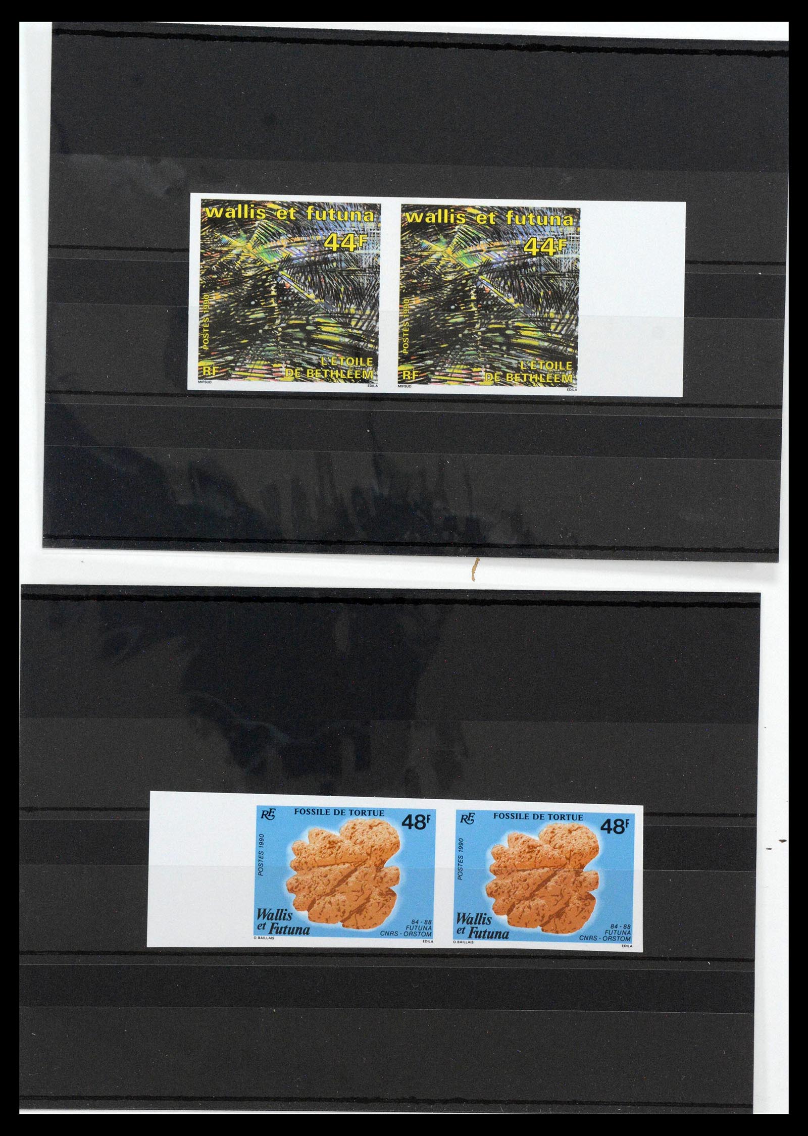 13139 0019 - Postzegelverzameling 13139 Wallis et Futuna ongetand 1977-1997,
