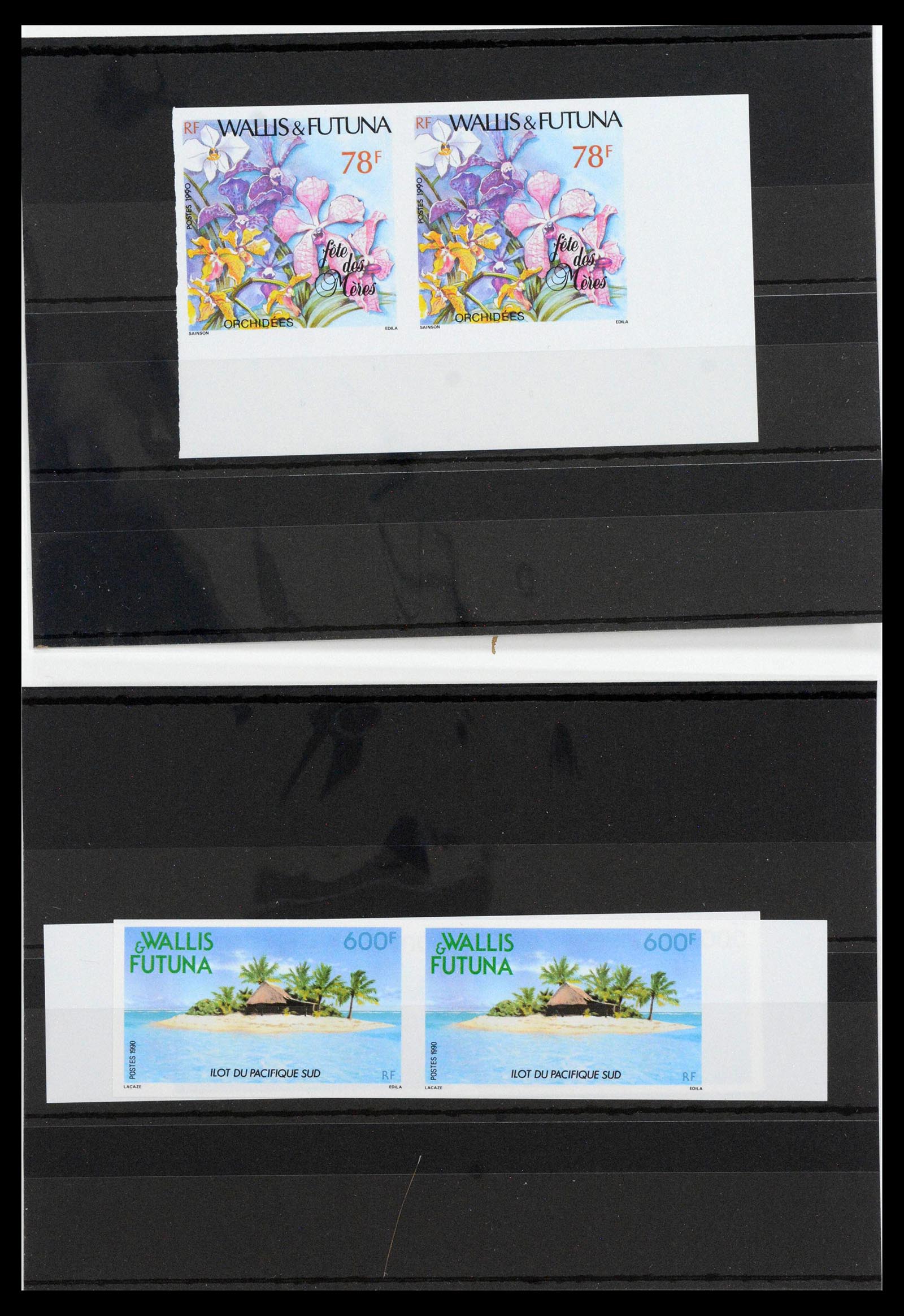 13139 0021 - Postzegelverzameling 13139 Wallis et Futuna ongetand 1977-1997,