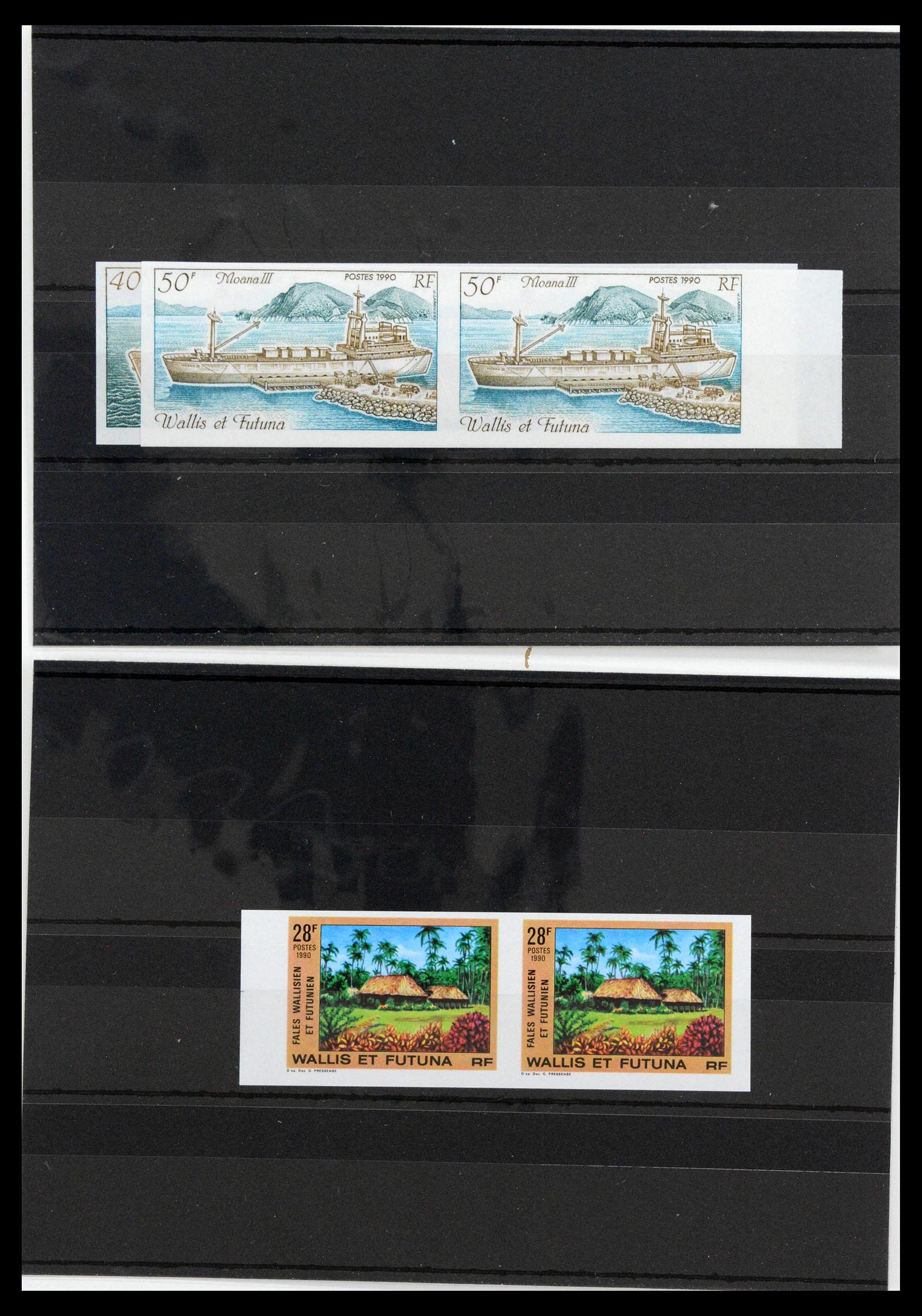 13139 0022 - Postzegelverzameling 13139 Wallis et Futuna ongetand 1977-1997,