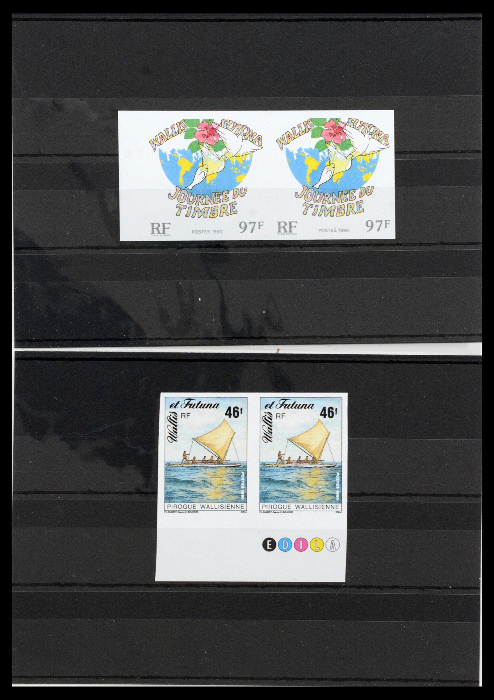 13139 0023 - Postzegelverzameling 13139 Wallis et Futuna ongetand 1977-1997,