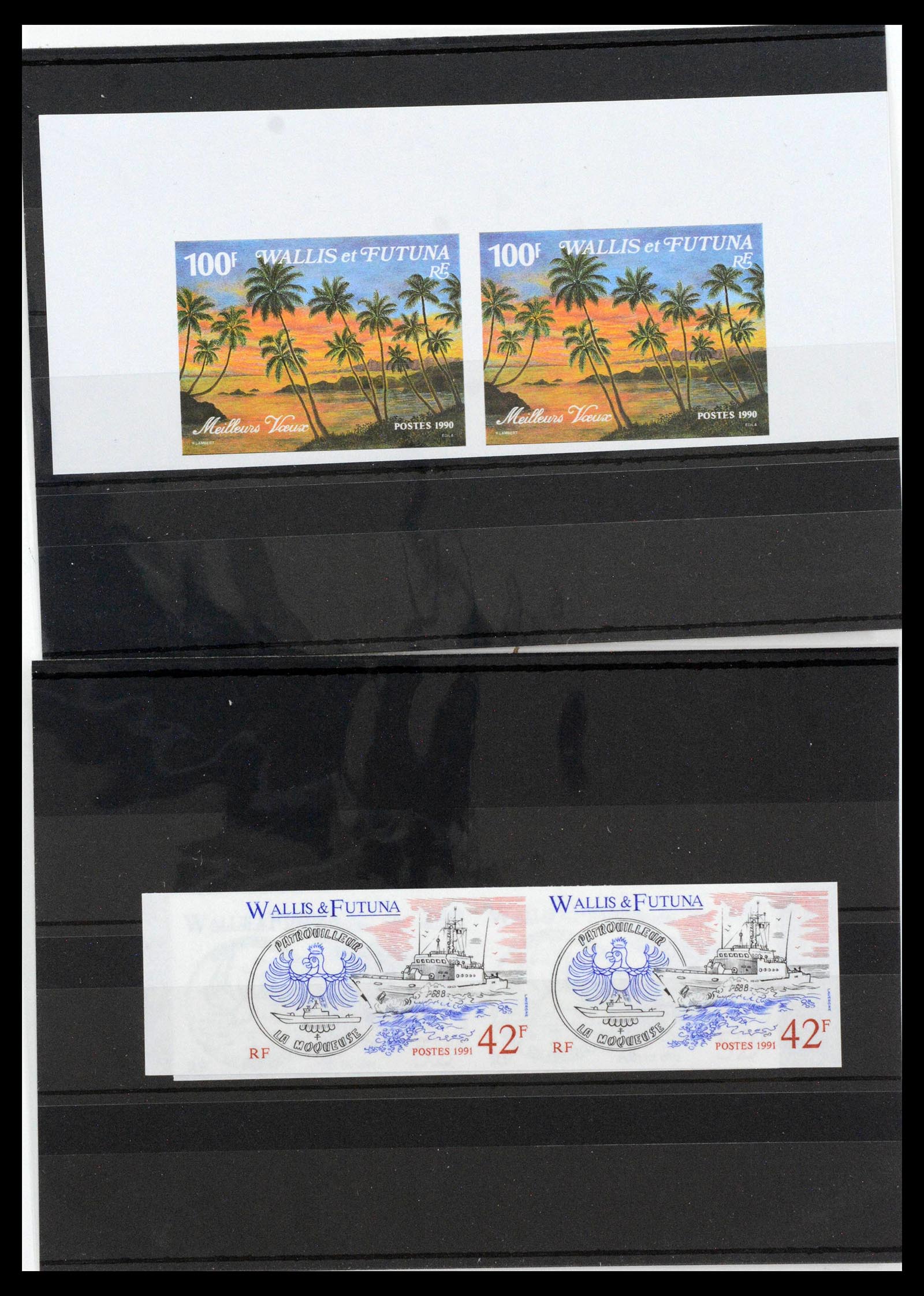 13139 0024 - Postzegelverzameling 13139 Wallis et Futuna ongetand 1977-1997,