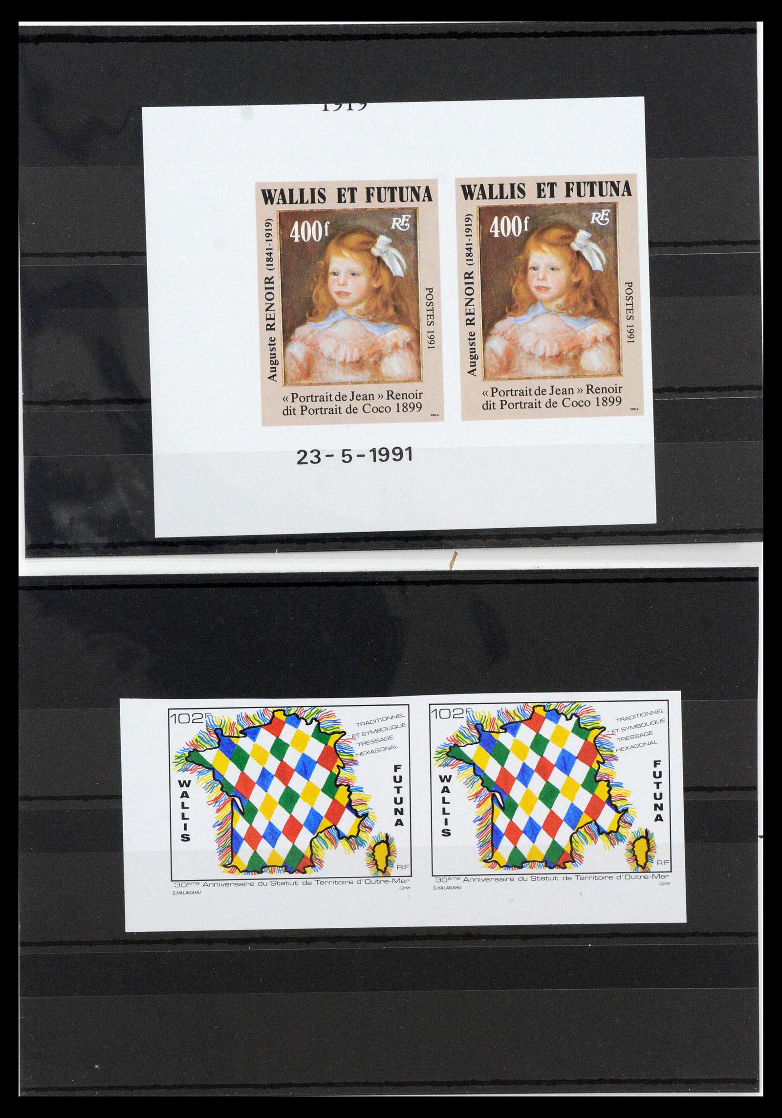13139 0026 - Postzegelverzameling 13139 Wallis et Futuna ongetand 1977-1997,