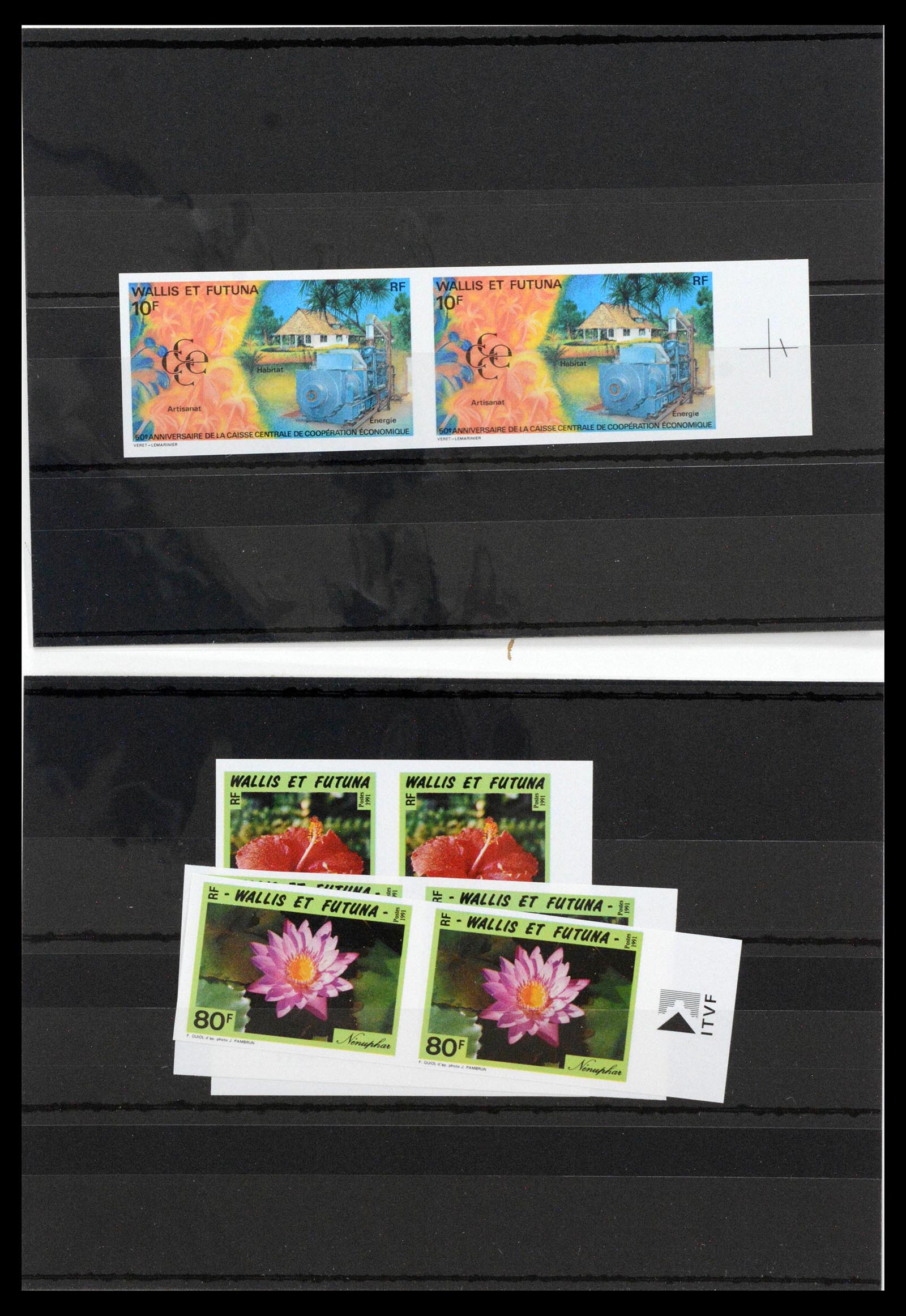 13139 0028 - Postzegelverzameling 13139 Wallis et Futuna ongetand 1977-1997,