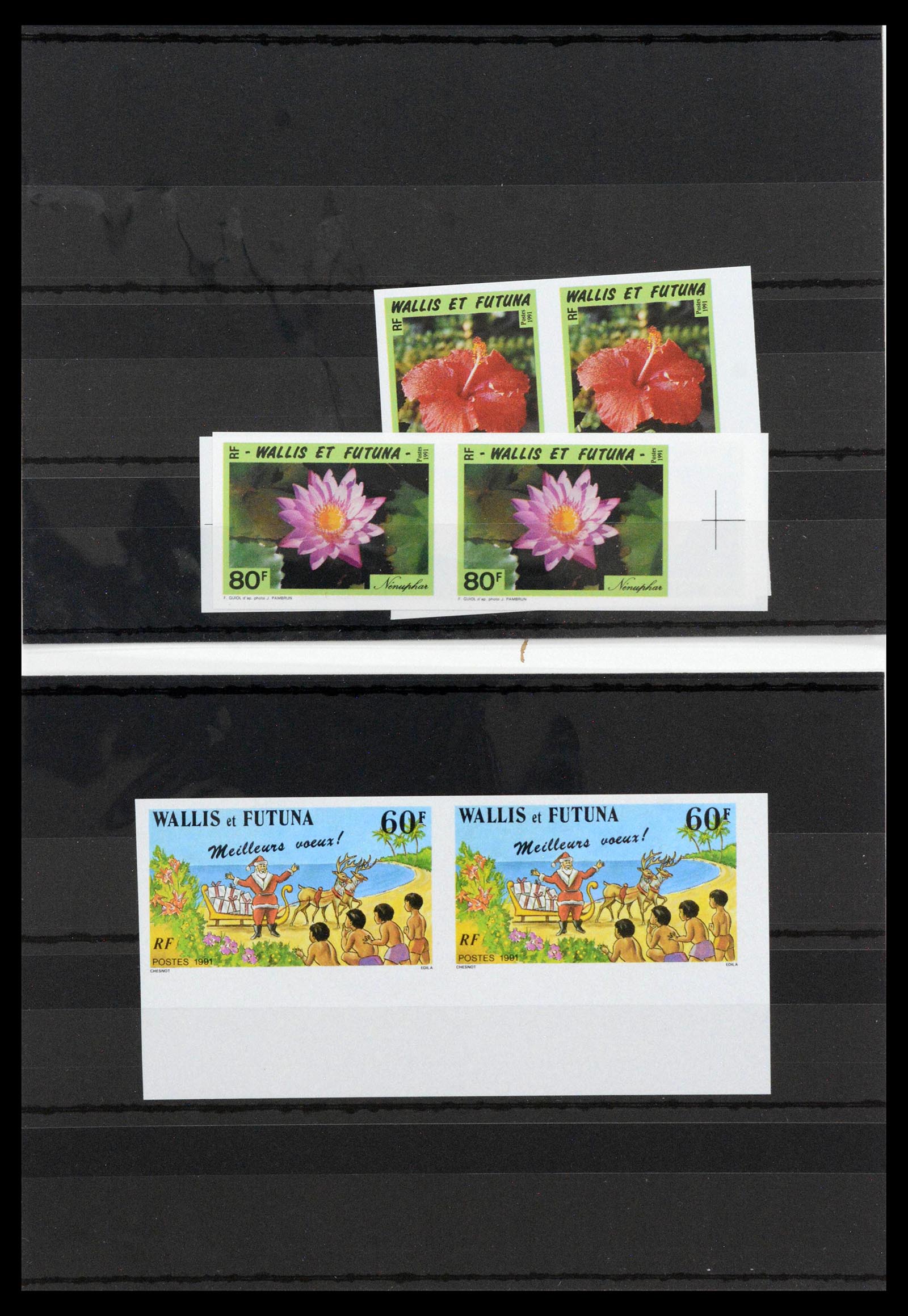 13139 0029 - Postzegelverzameling 13139 Wallis et Futuna ongetand 1977-1997,