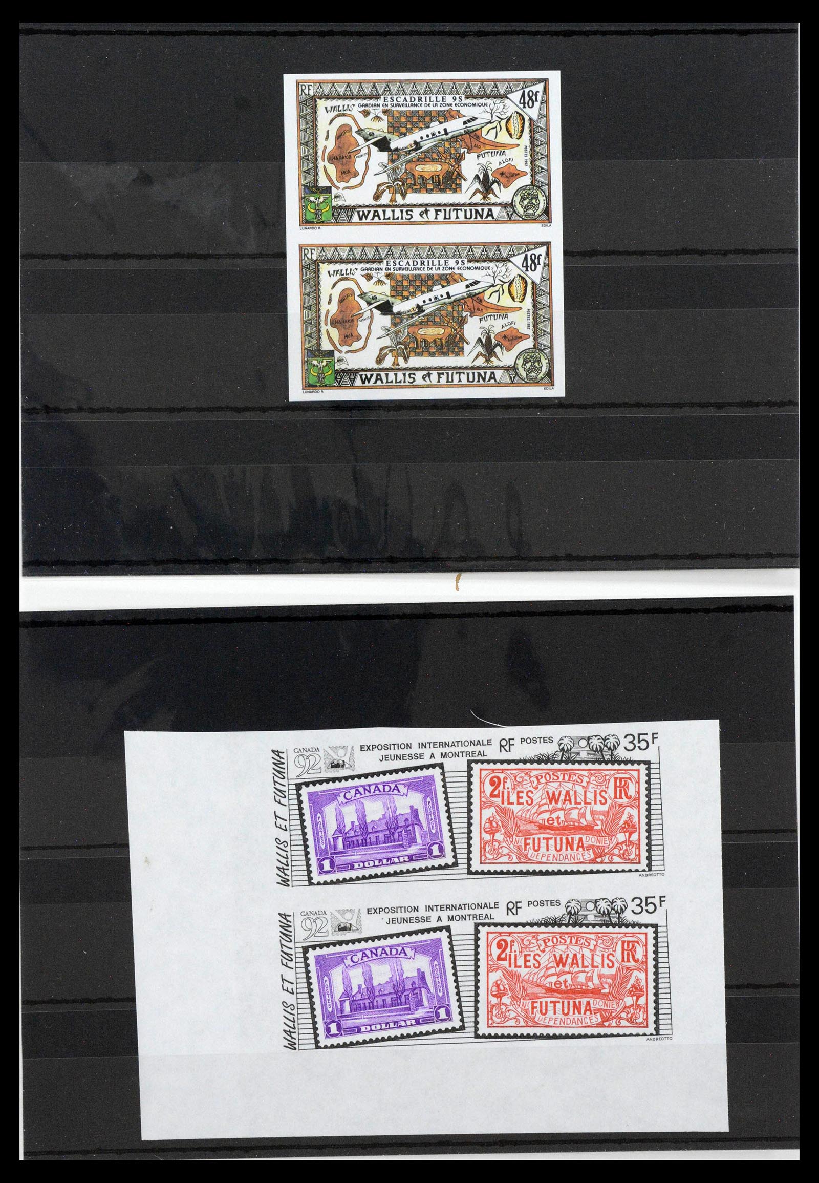 13139 0030 - Postzegelverzameling 13139 Wallis et Futuna ongetand 1977-1997,