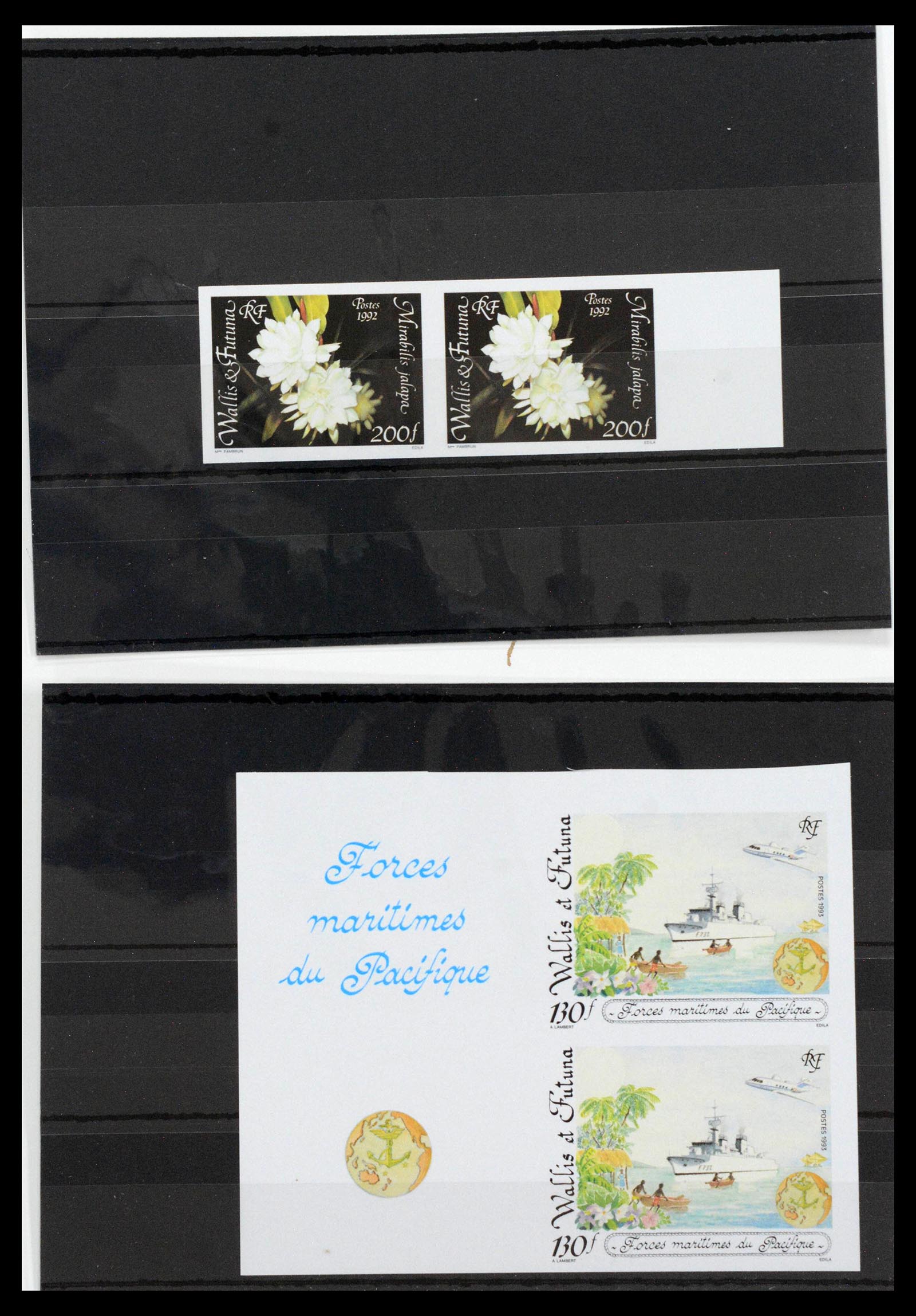 13139 0033 - Postzegelverzameling 13139 Wallis et Futuna ongetand 1977-1997,