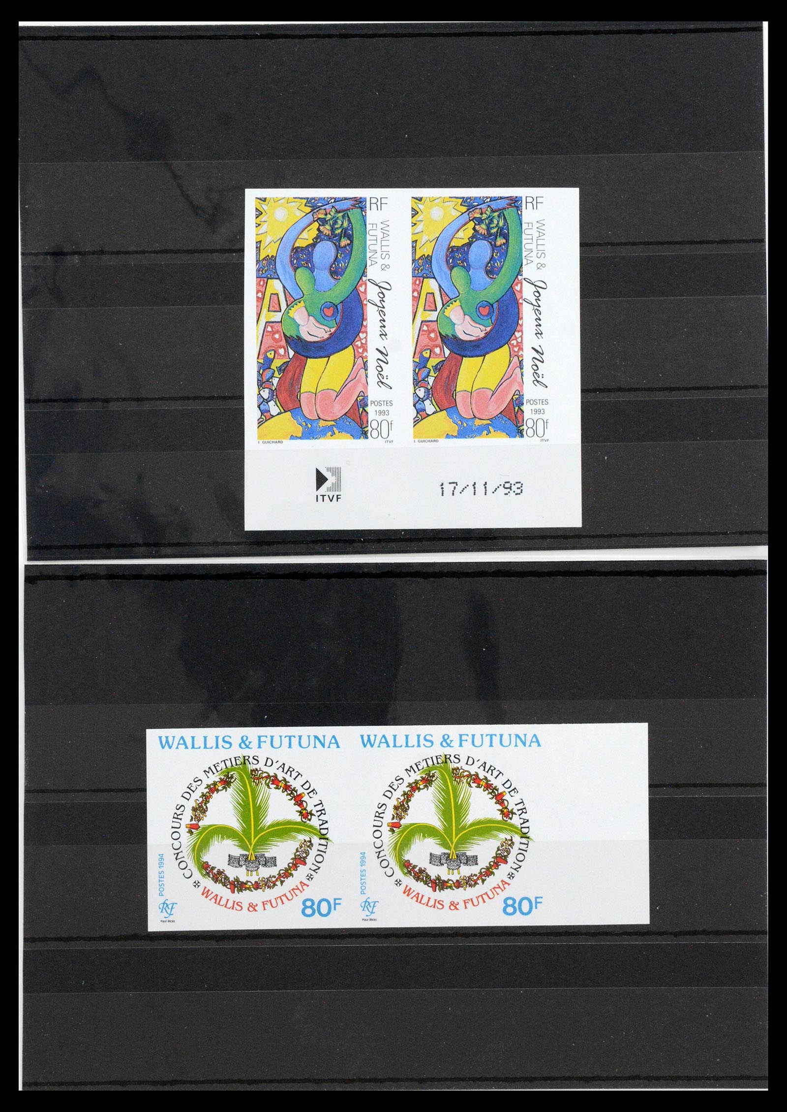 13139 0038 - Postzegelverzameling 13139 Wallis et Futuna ongetand 1977-1997,