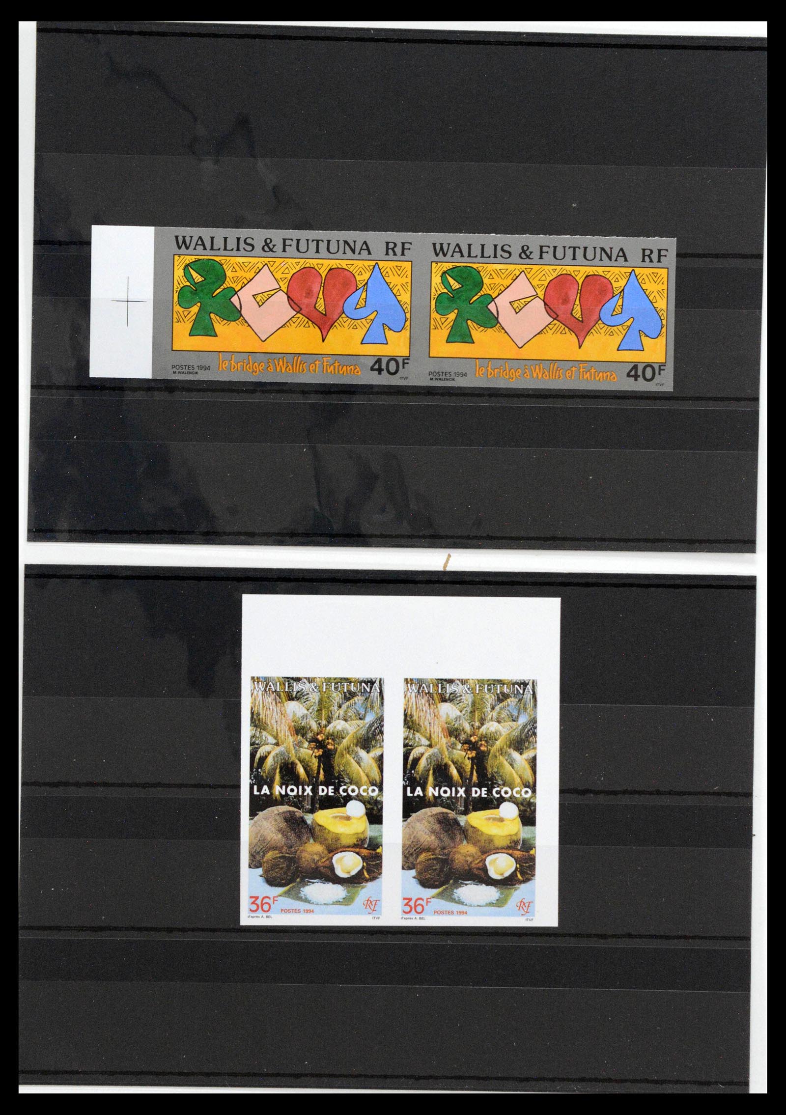 13139 0041 - Postzegelverzameling 13139 Wallis et Futuna ongetand 1977-1997,