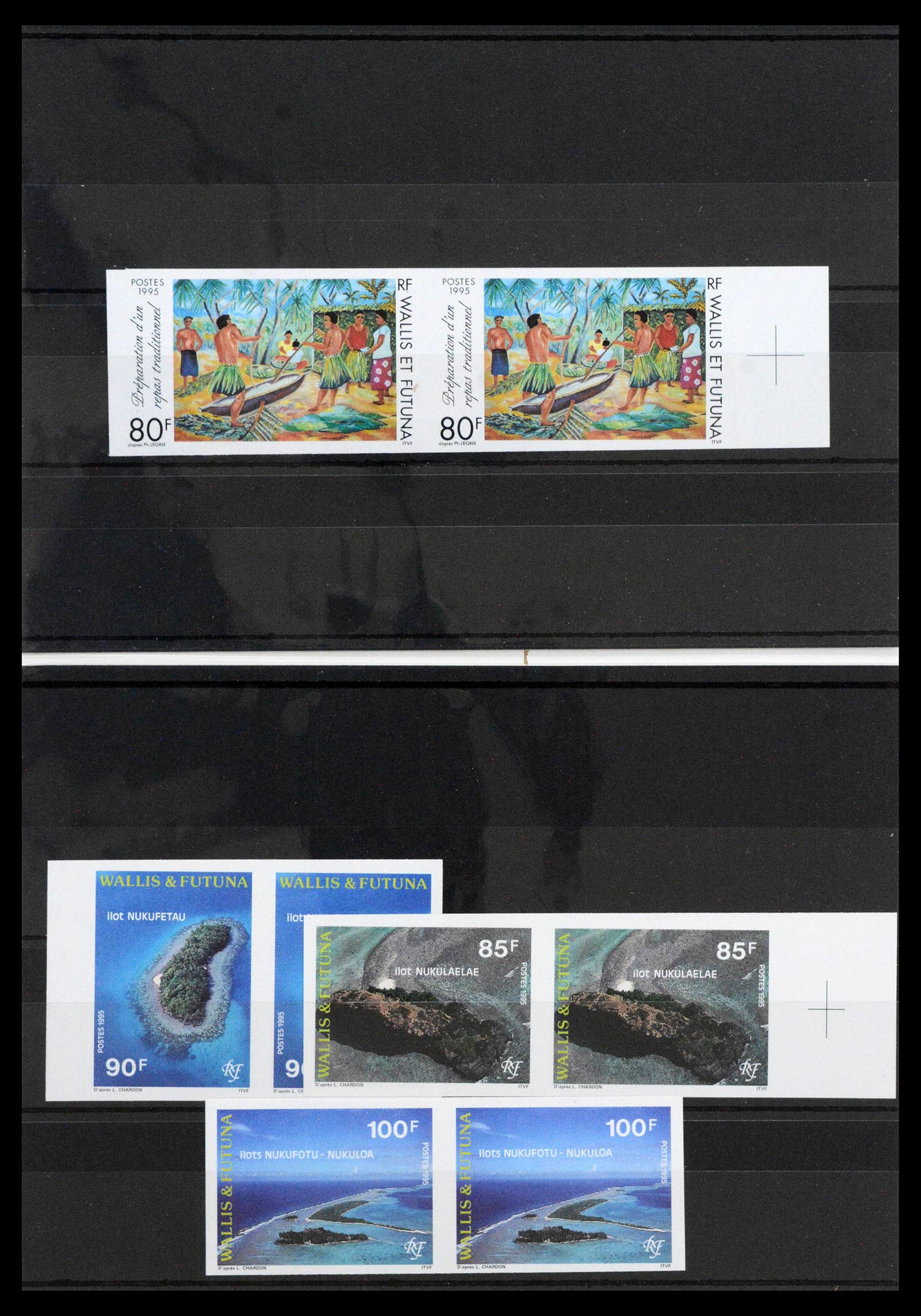 13139 0043 - Postzegelverzameling 13139 Wallis et Futuna ongetand 1977-1997,