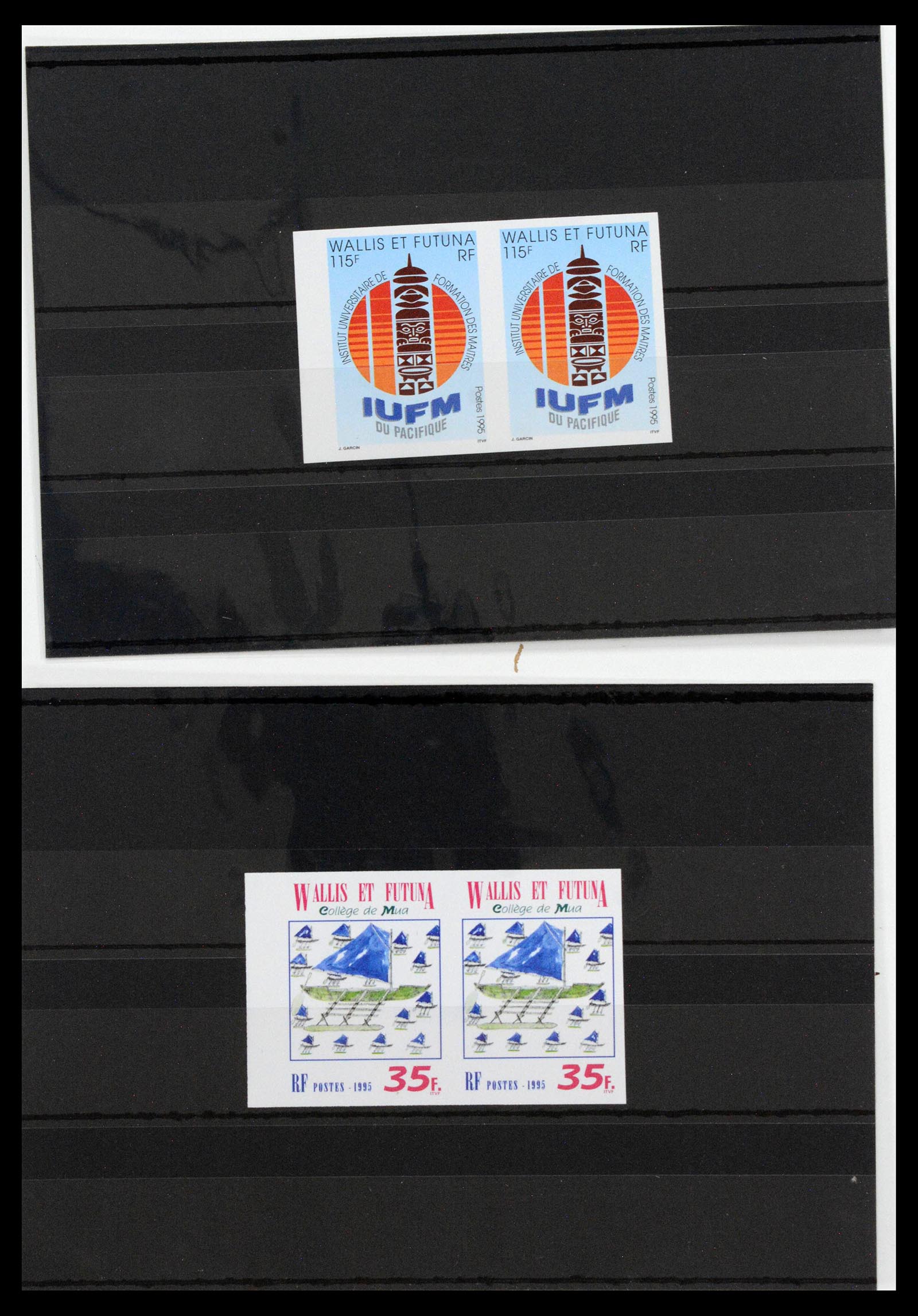 13139 0044 - Postzegelverzameling 13139 Wallis et Futuna ongetand 1977-1997,