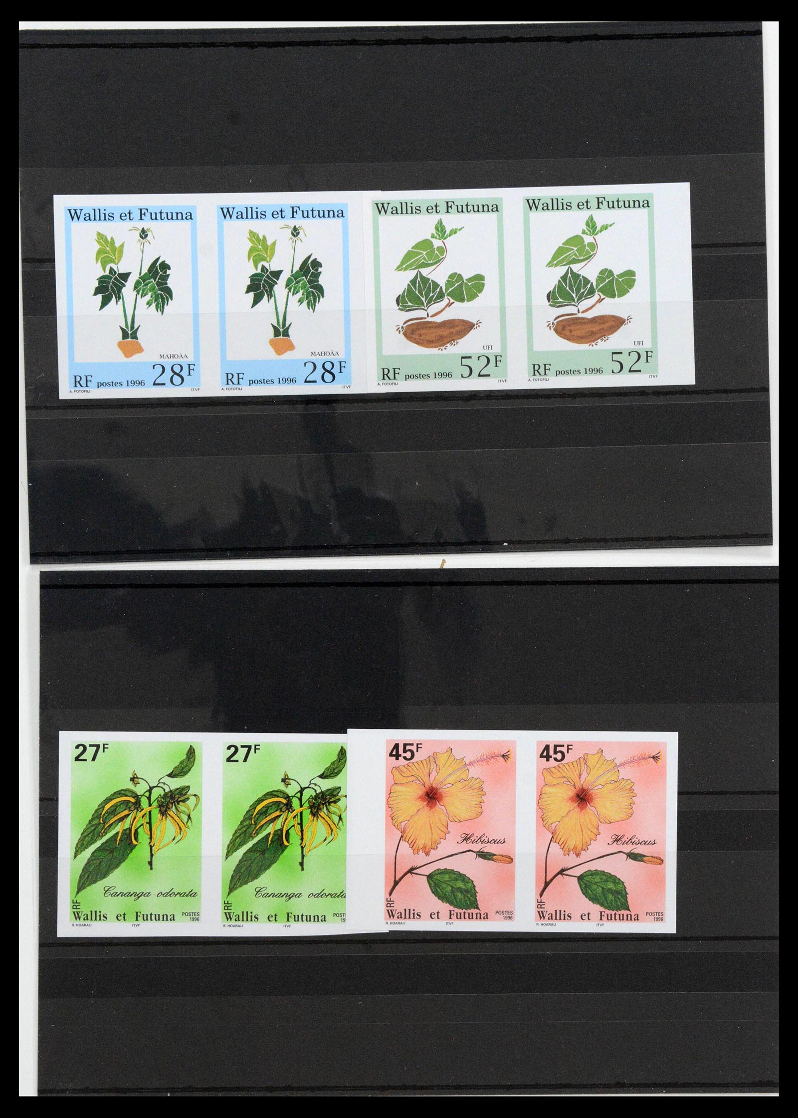 13139 0047 - Stamp collection 13139 Wallis et Futuna imperf 1977-1997.