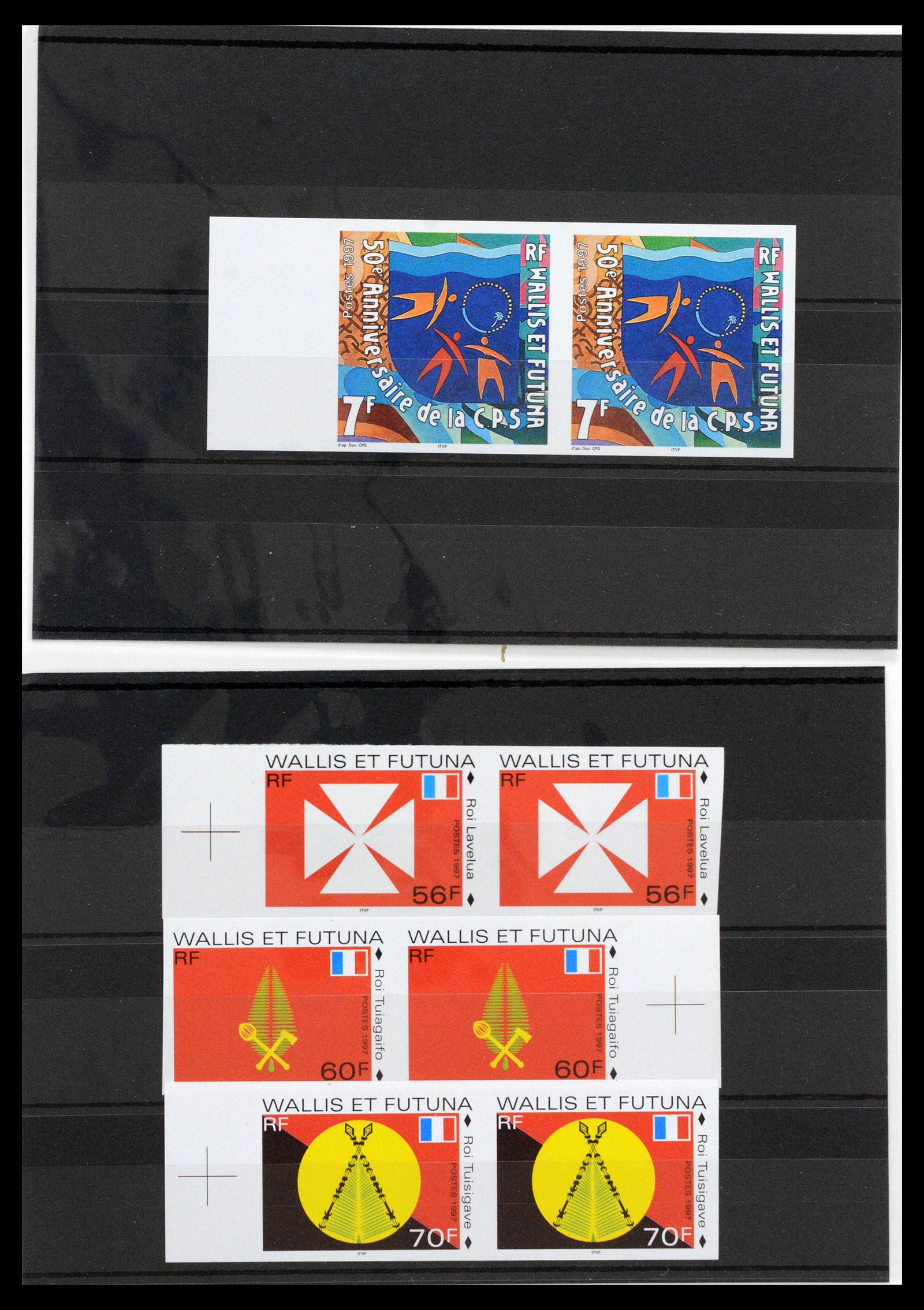 13139 0050 - Postzegelverzameling 13139 Wallis et Futuna ongetand 1977-1997,