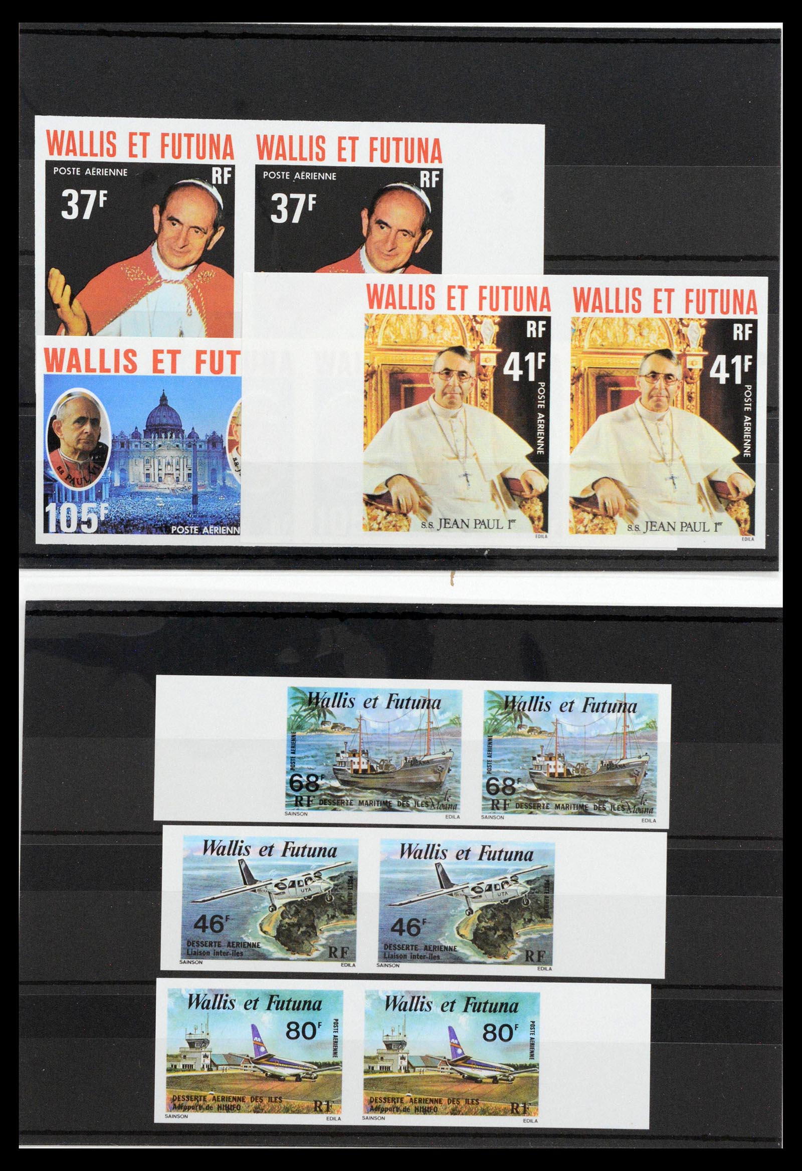 13139 0056 - Stamp collection 13139 Wallis et Futuna imperf 1977-1997.