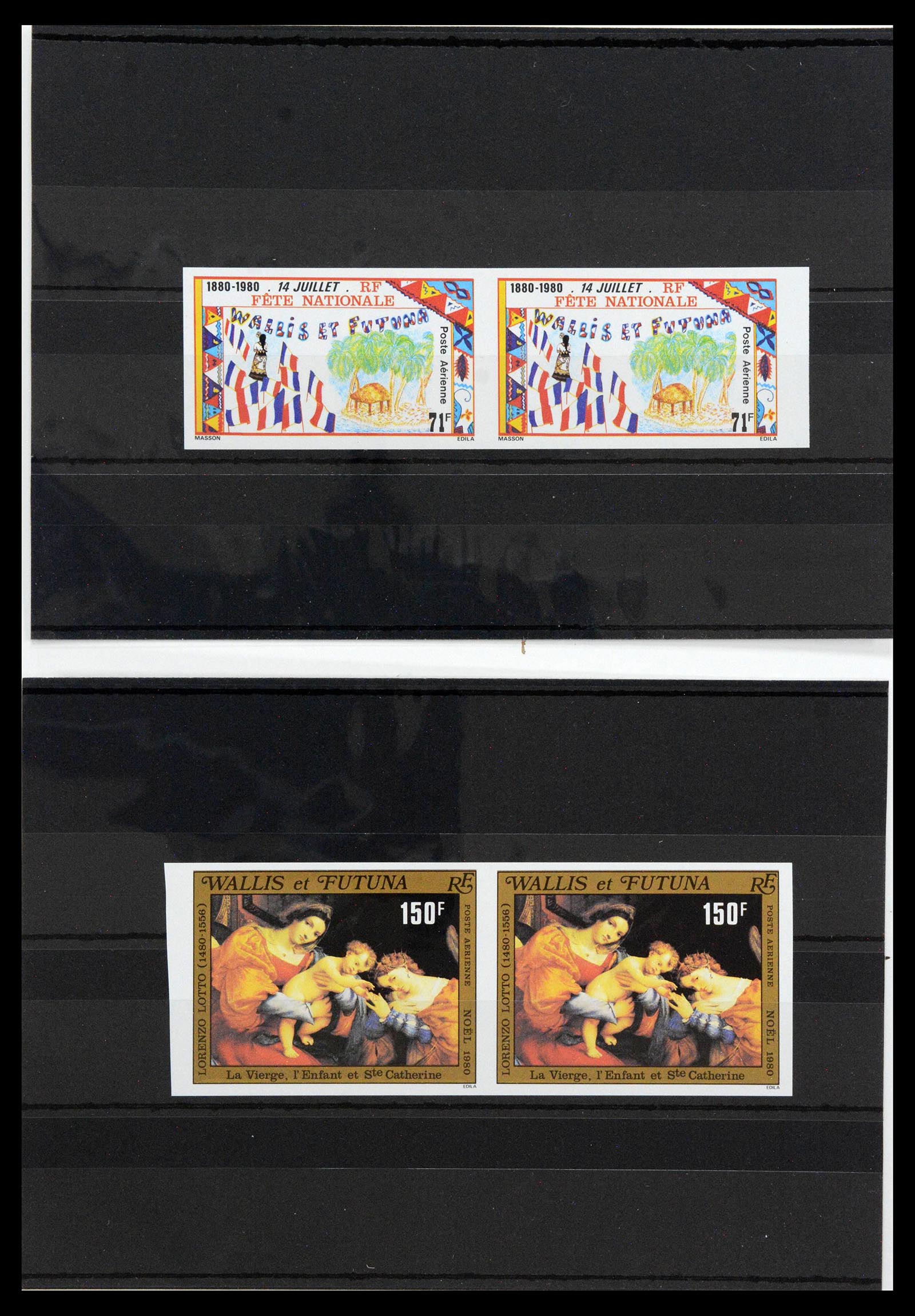 13139 0057 - Postzegelverzameling 13139 Wallis et Futuna ongetand 1977-1997,