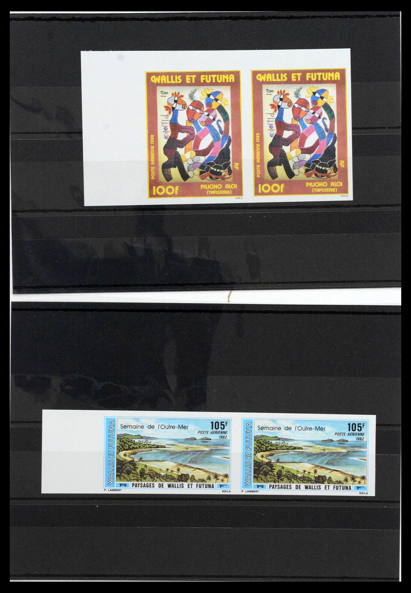 13139 0059 - Stamp collection 13139 Wallis et Futuna imperf 1977-1997.