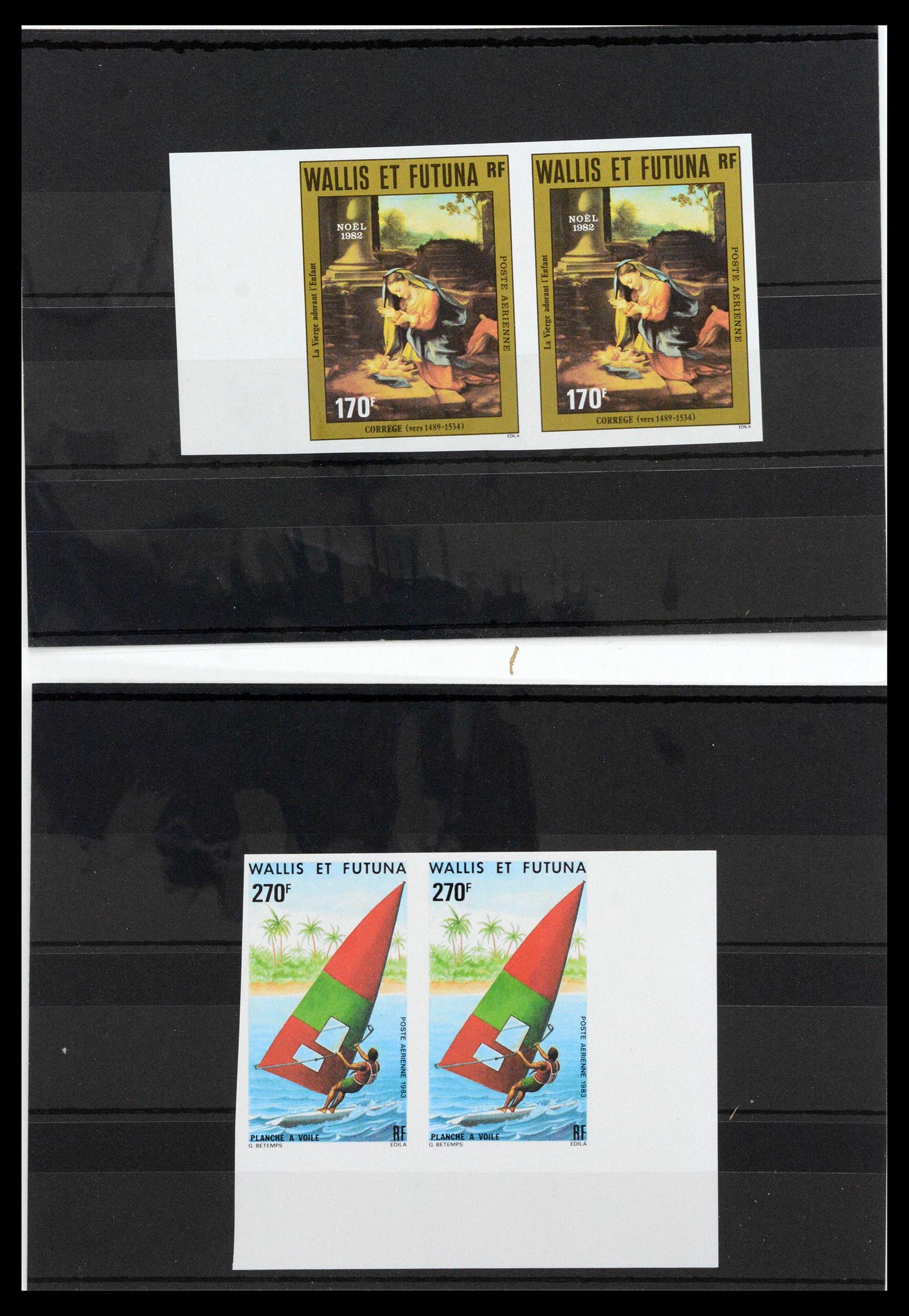 13139 0060 - Postzegelverzameling 13139 Wallis et Futuna ongetand 1977-1997,