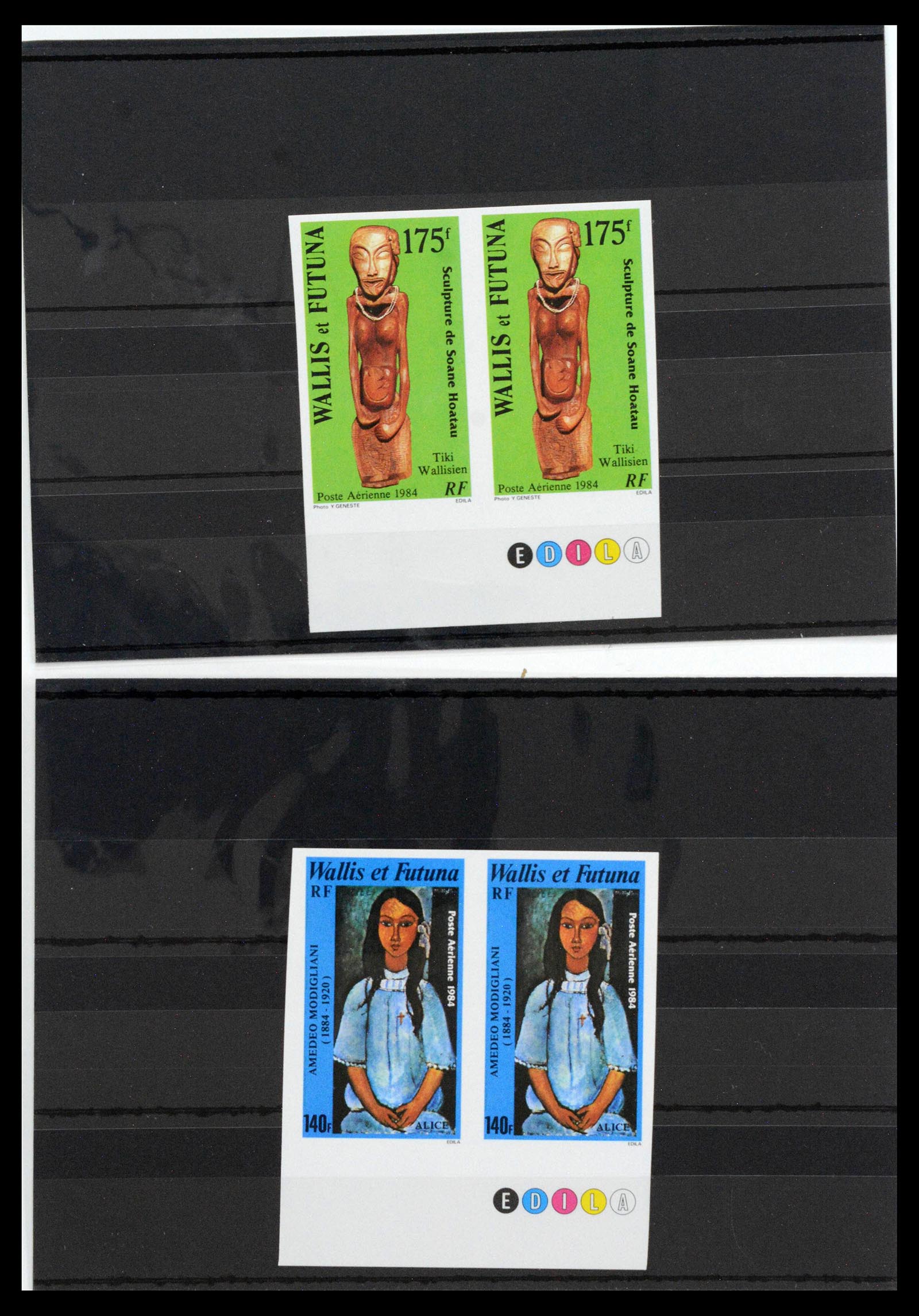 13139 0063 - Stamp collection 13139 Wallis et Futuna imperf 1977-1997.