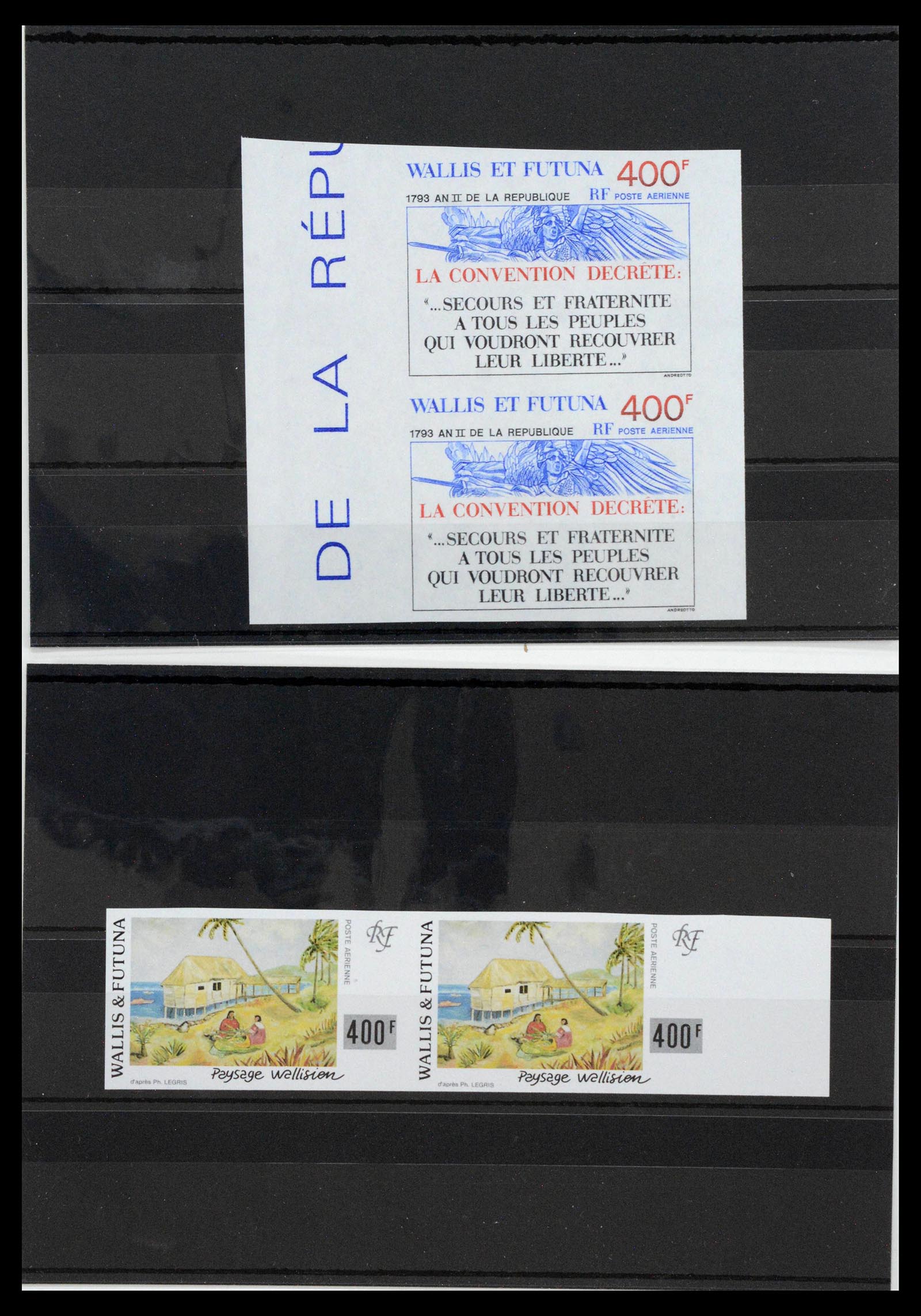 13139 0070 - Postzegelverzameling 13139 Wallis et Futuna ongetand 1977-1997,