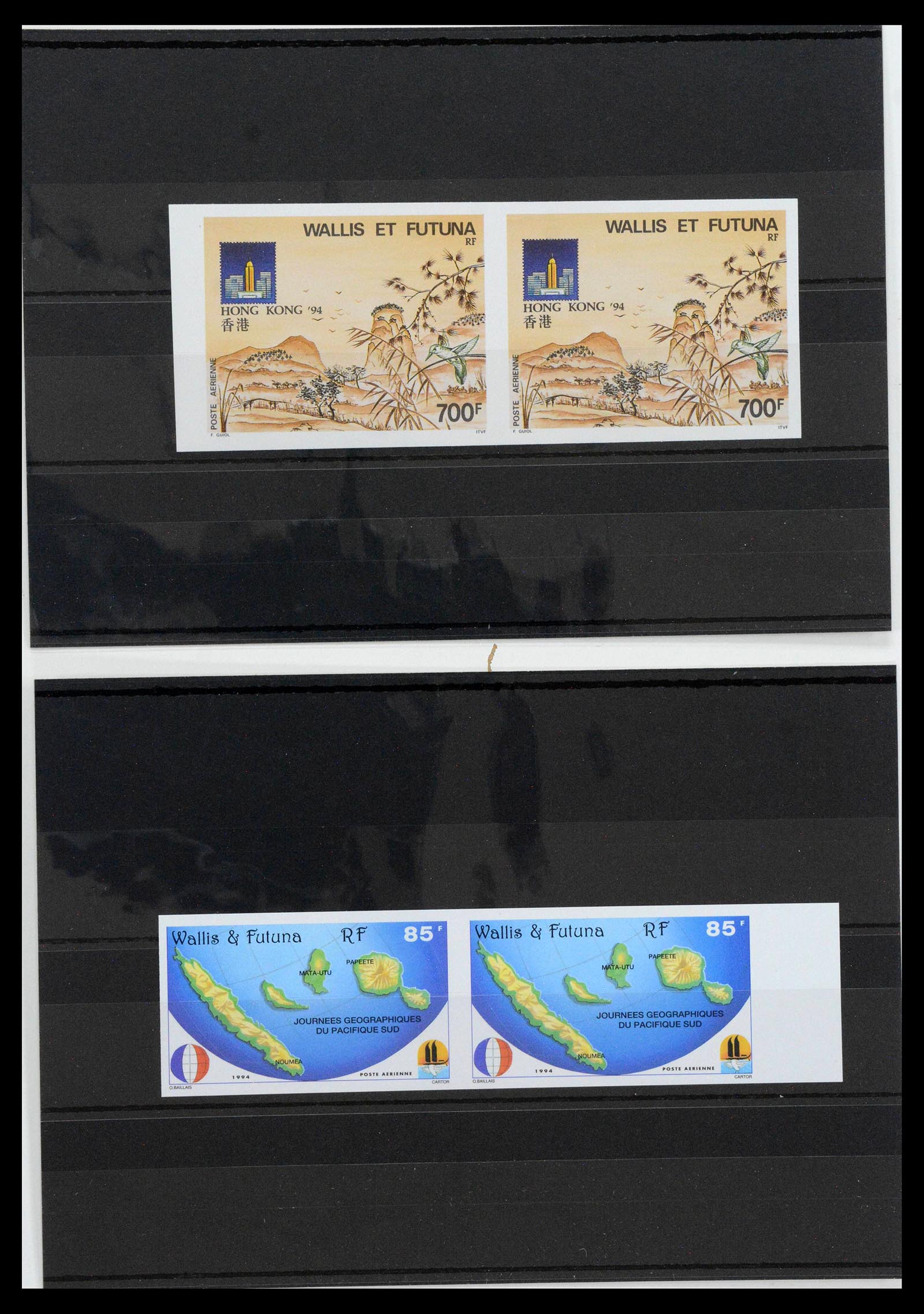 13139 0071 - Postzegelverzameling 13139 Wallis et Futuna ongetand 1977-1997,