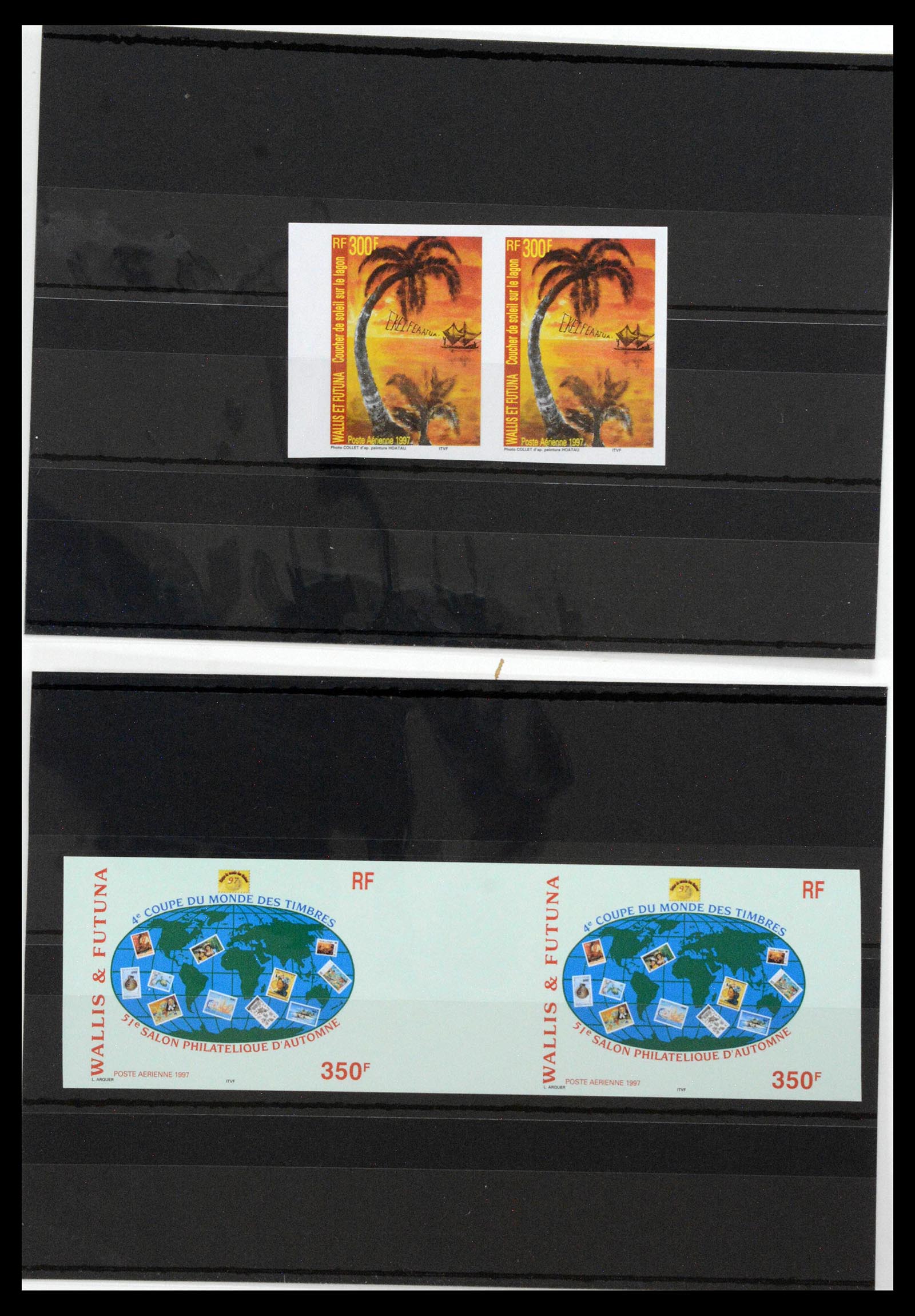 13139 0078 - Postzegelverzameling 13139 Wallis et Futuna ongetand 1977-1997,