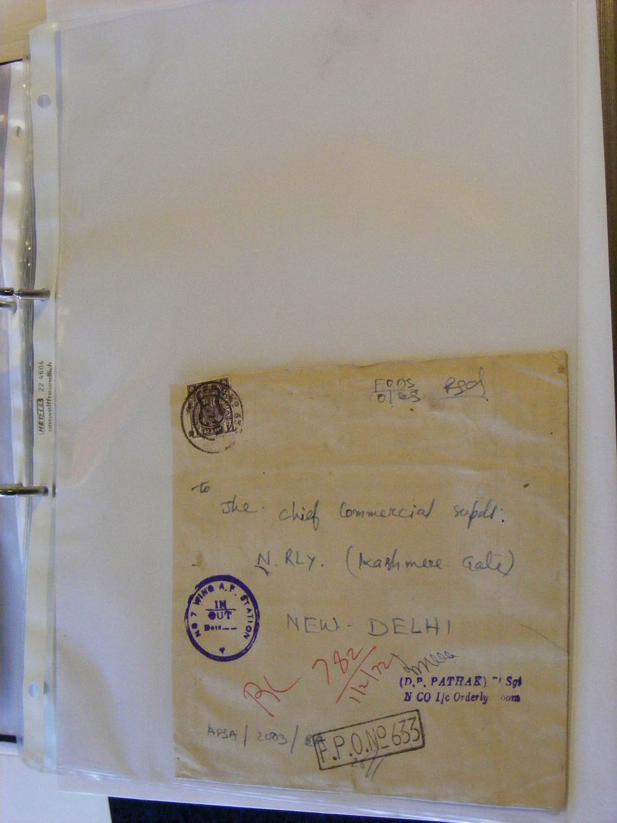 19584-1 011 - 19584 India dienst brieven.