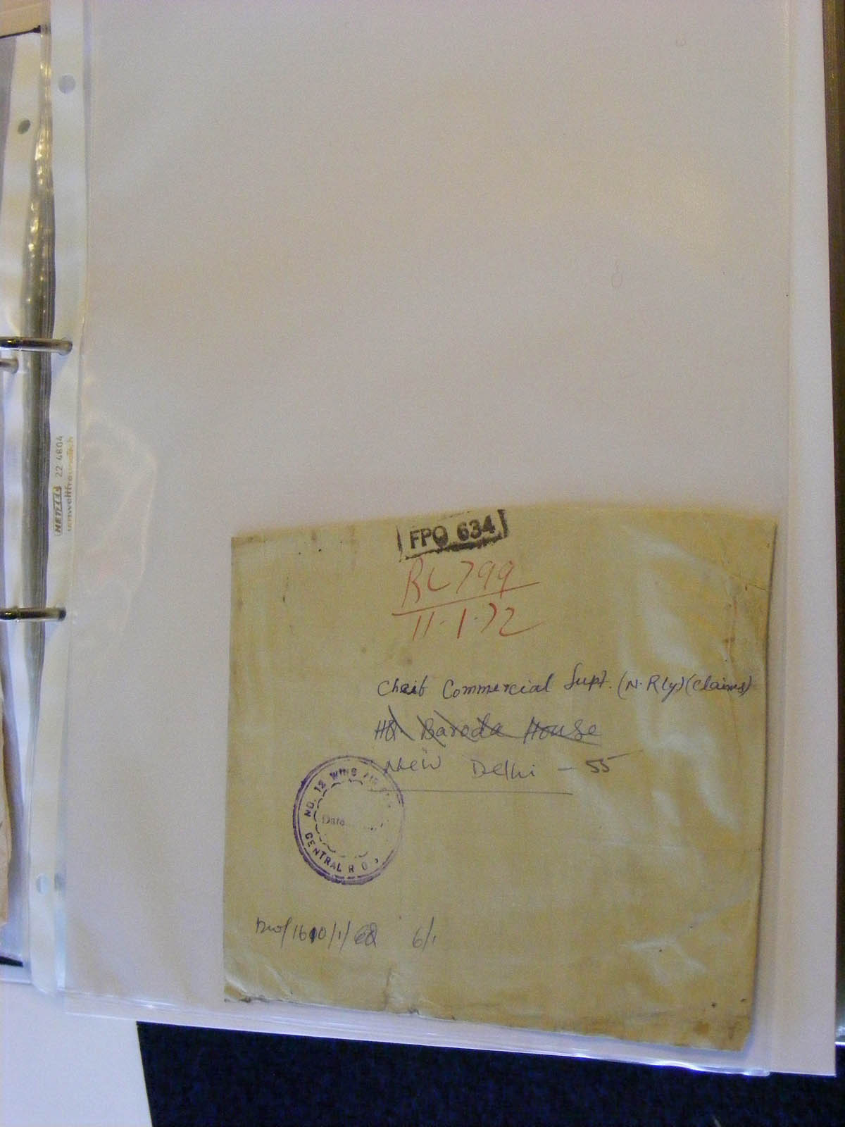 19584-1 029 - 19584 India dienst brieven.
