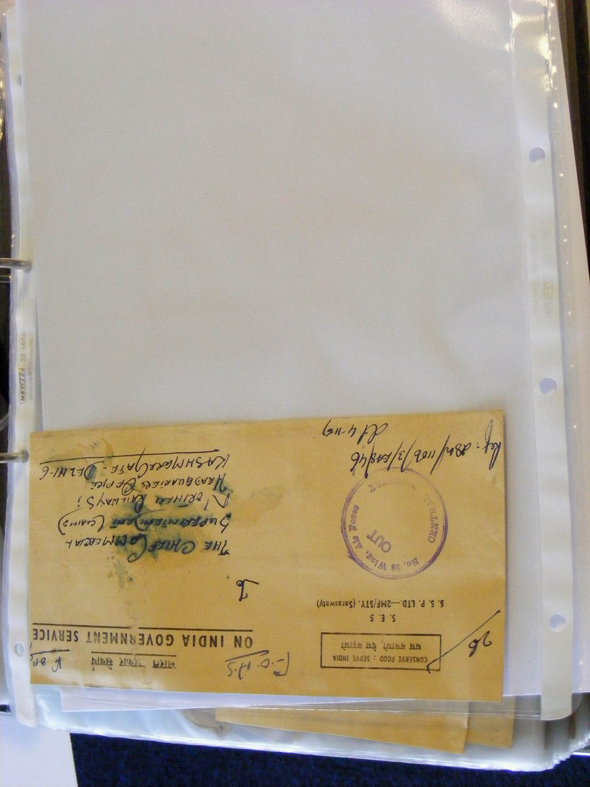 19584-1 052 - 19584 India dienst brieven.