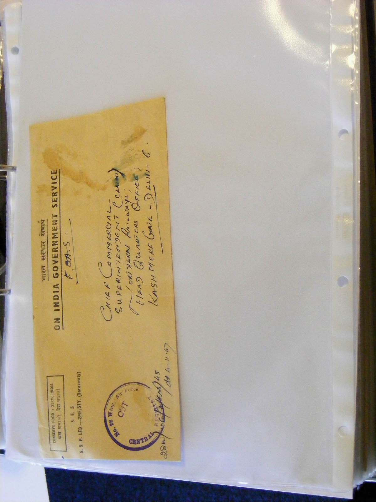 19584-1 054 - 19584 India dienst brieven.