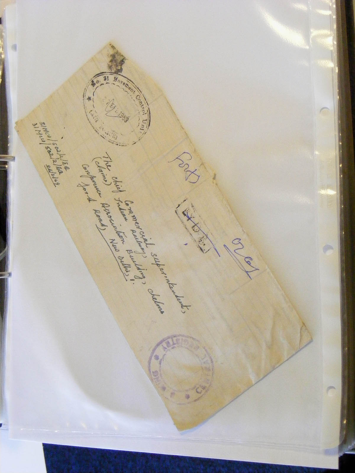 19584-1 058 - 19584 India dienst brieven.