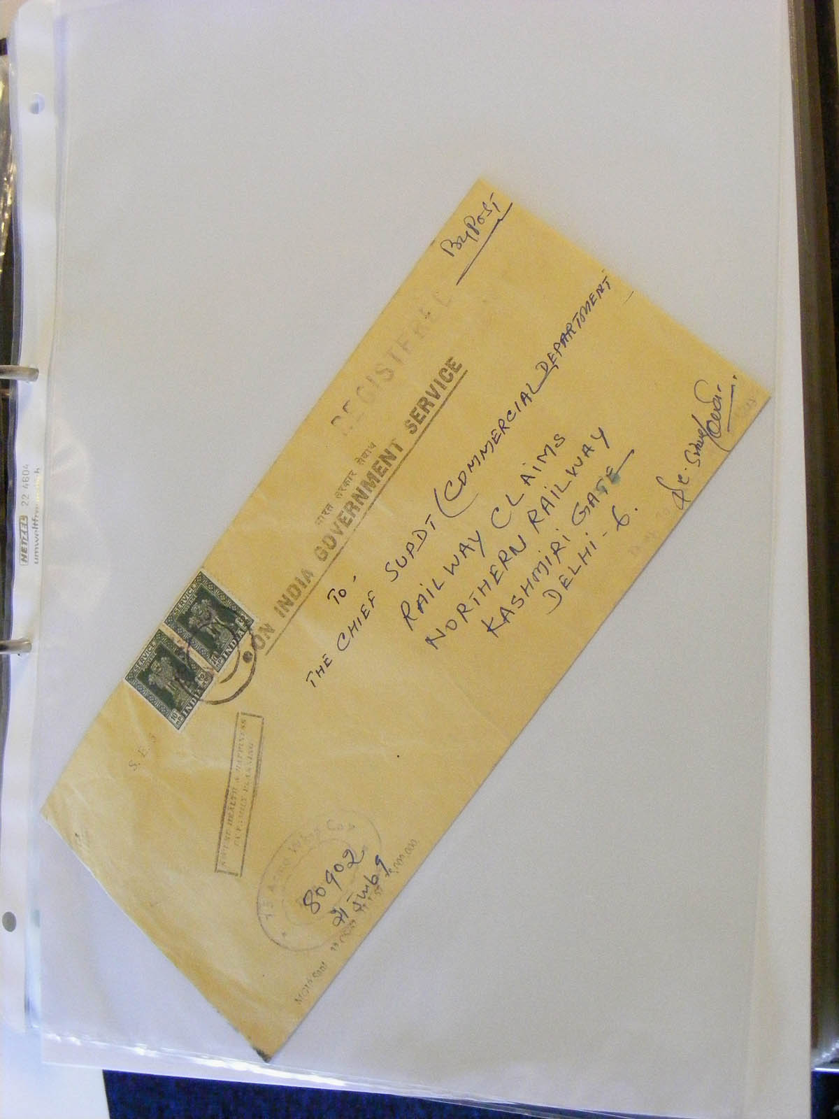 19584-1 071 - 19584 India dienst brieven.
